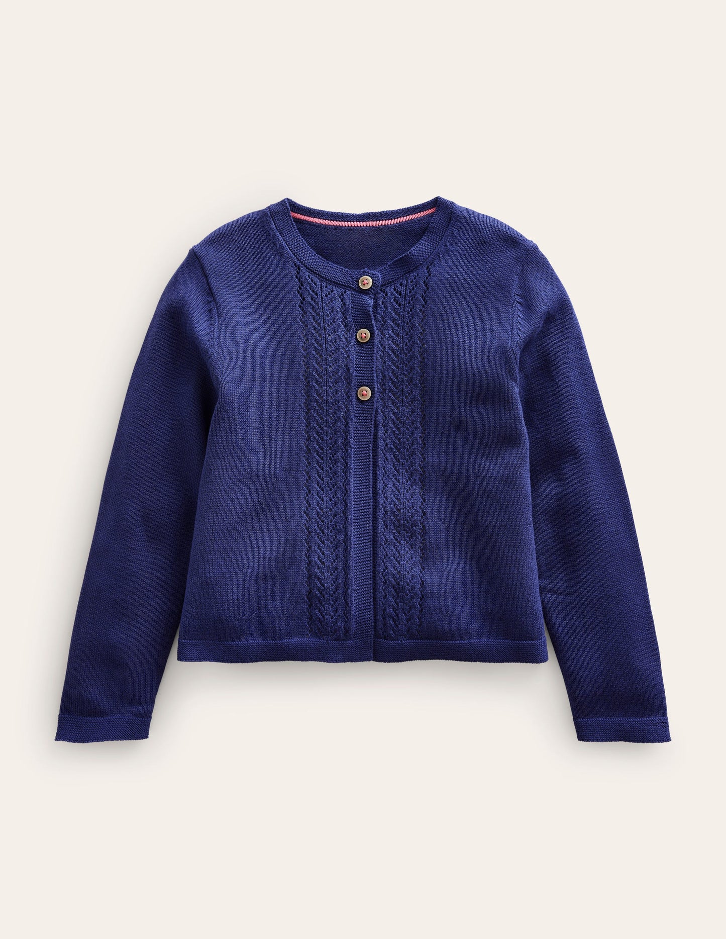 Cardigan en coton et pointelle-Anemone