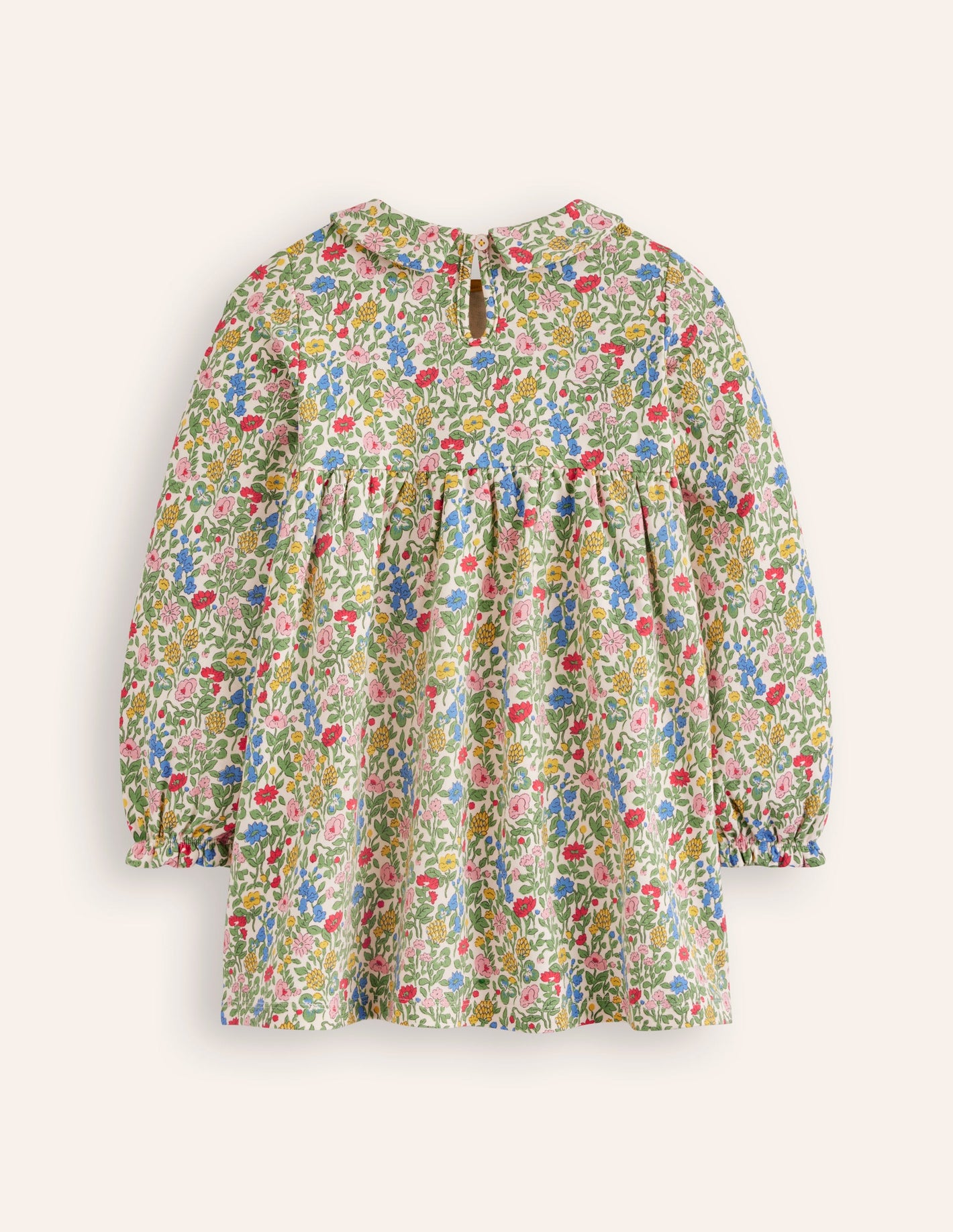 Collared Tunic-Multi Meadow Floral