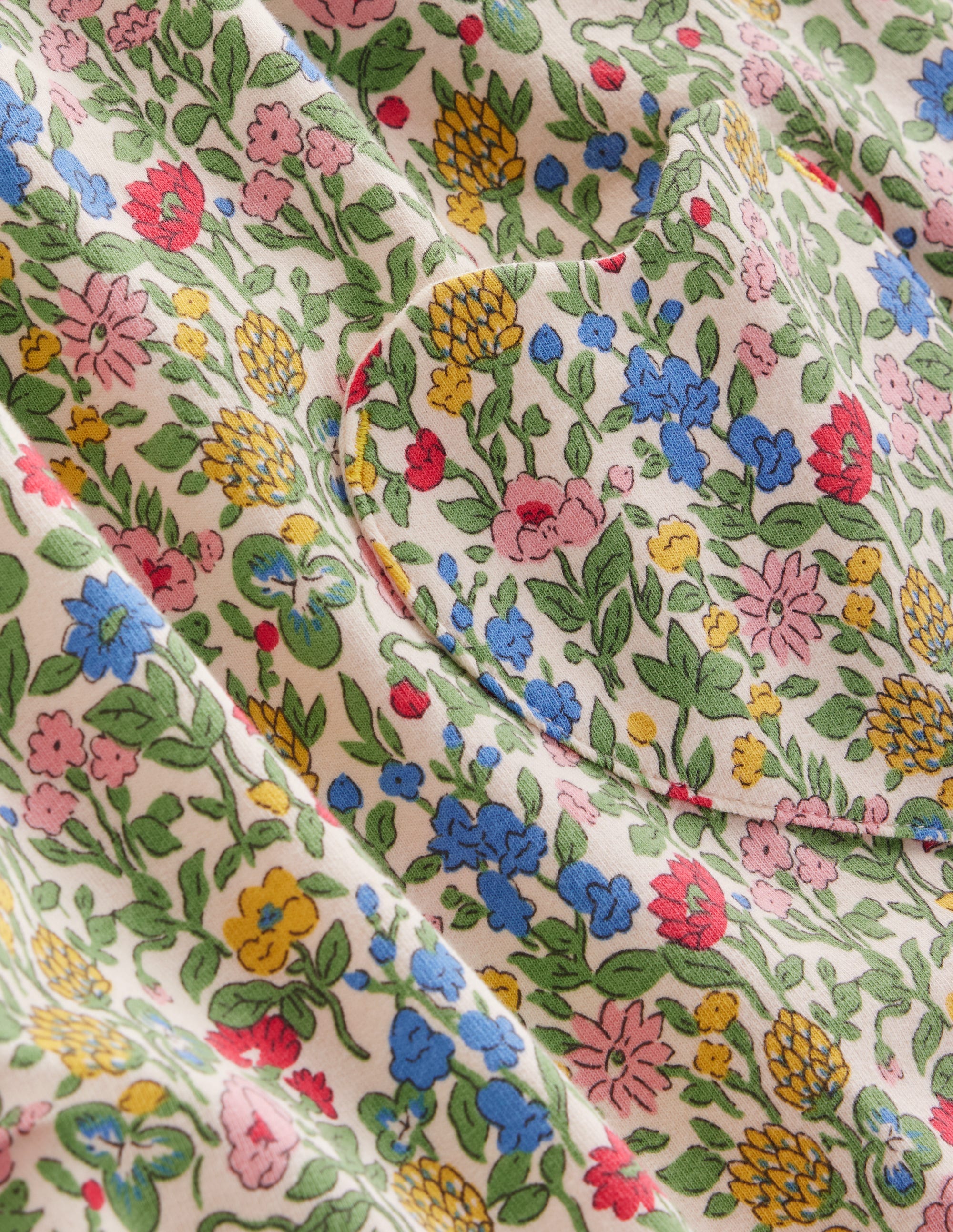 Tunika mit Kragen-Bunt mit Blumenwiese - Image 5