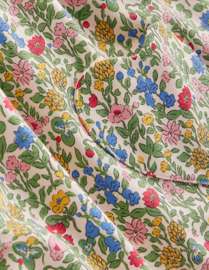 Collared Tunic-Multi Meadow Floral