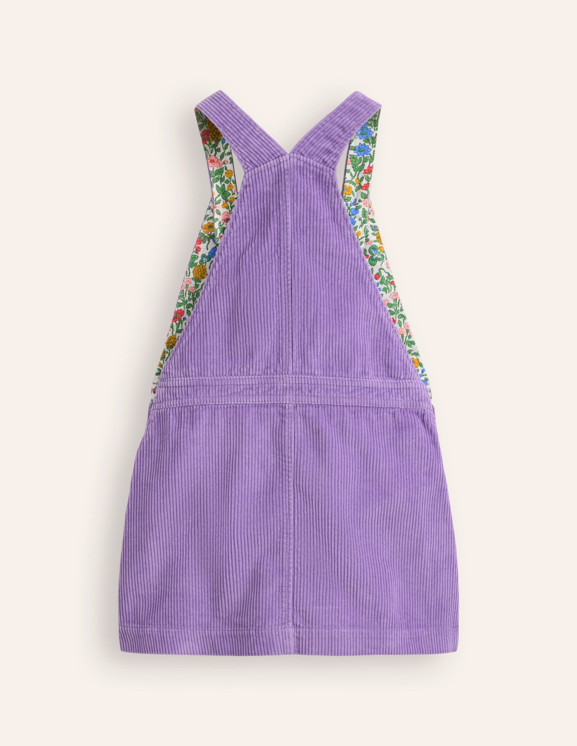 Robe salopette-Velours côtelé violet aster - Image 2