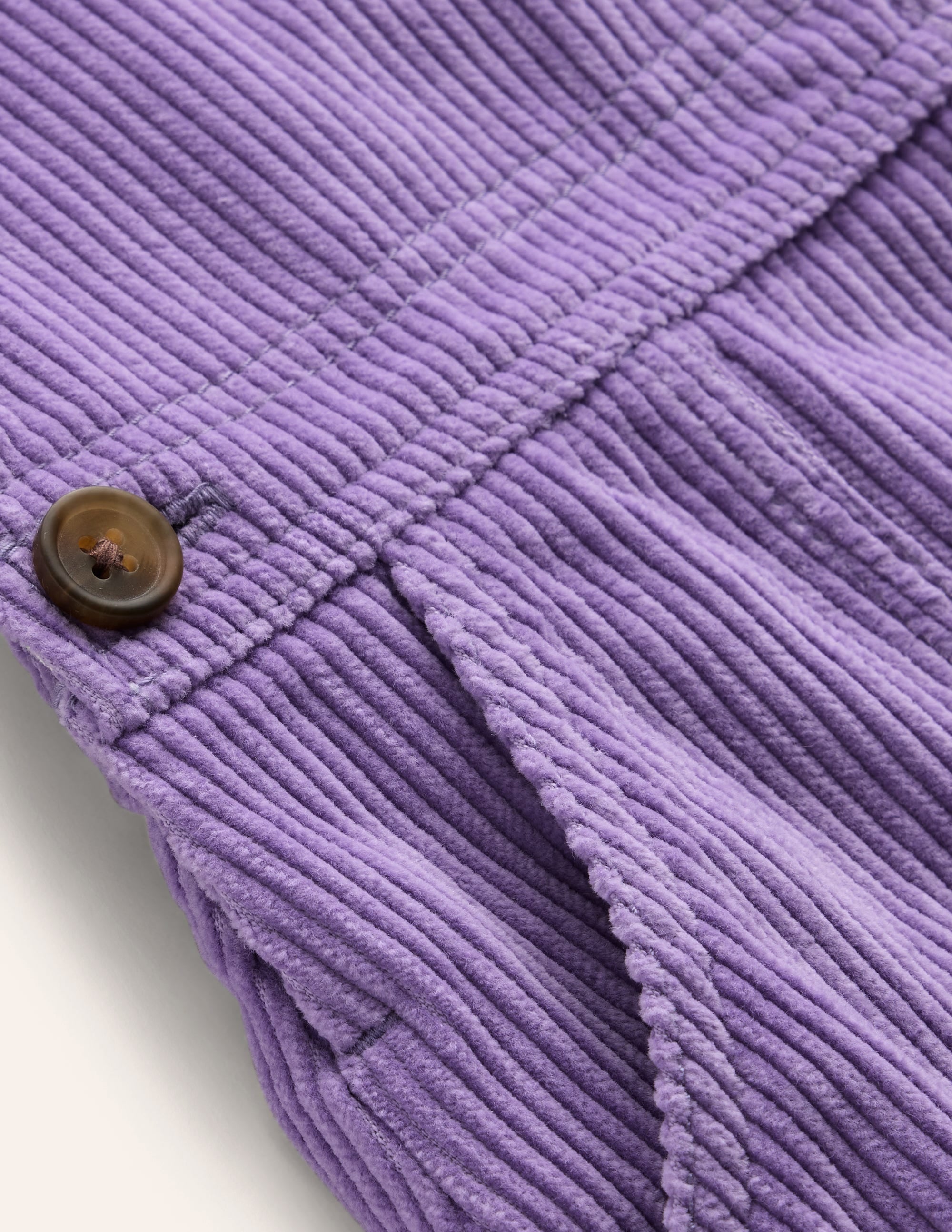 Robe salopette-Velours côtelé violet aster - Image 3