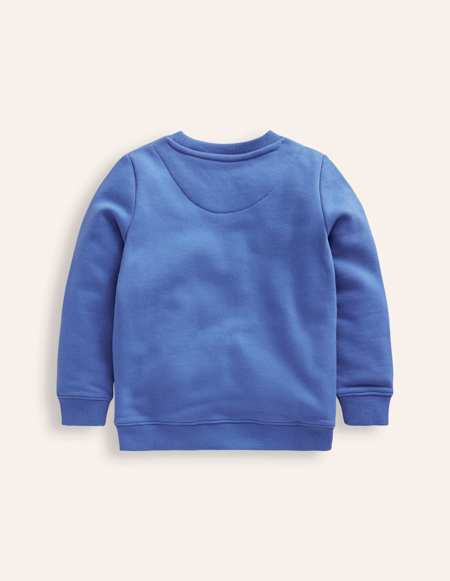 Sweatshirt mit Applikation-Blauhäher-Blau Einhorn