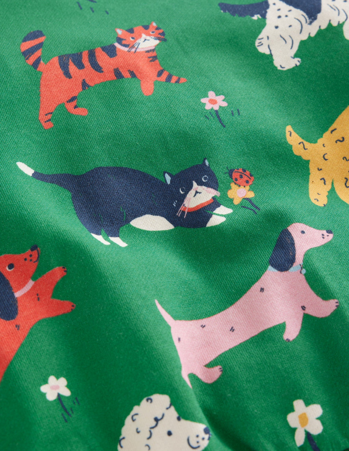 Printed Relaxed Sweatshirt-Green Park Play Pets - Image 3