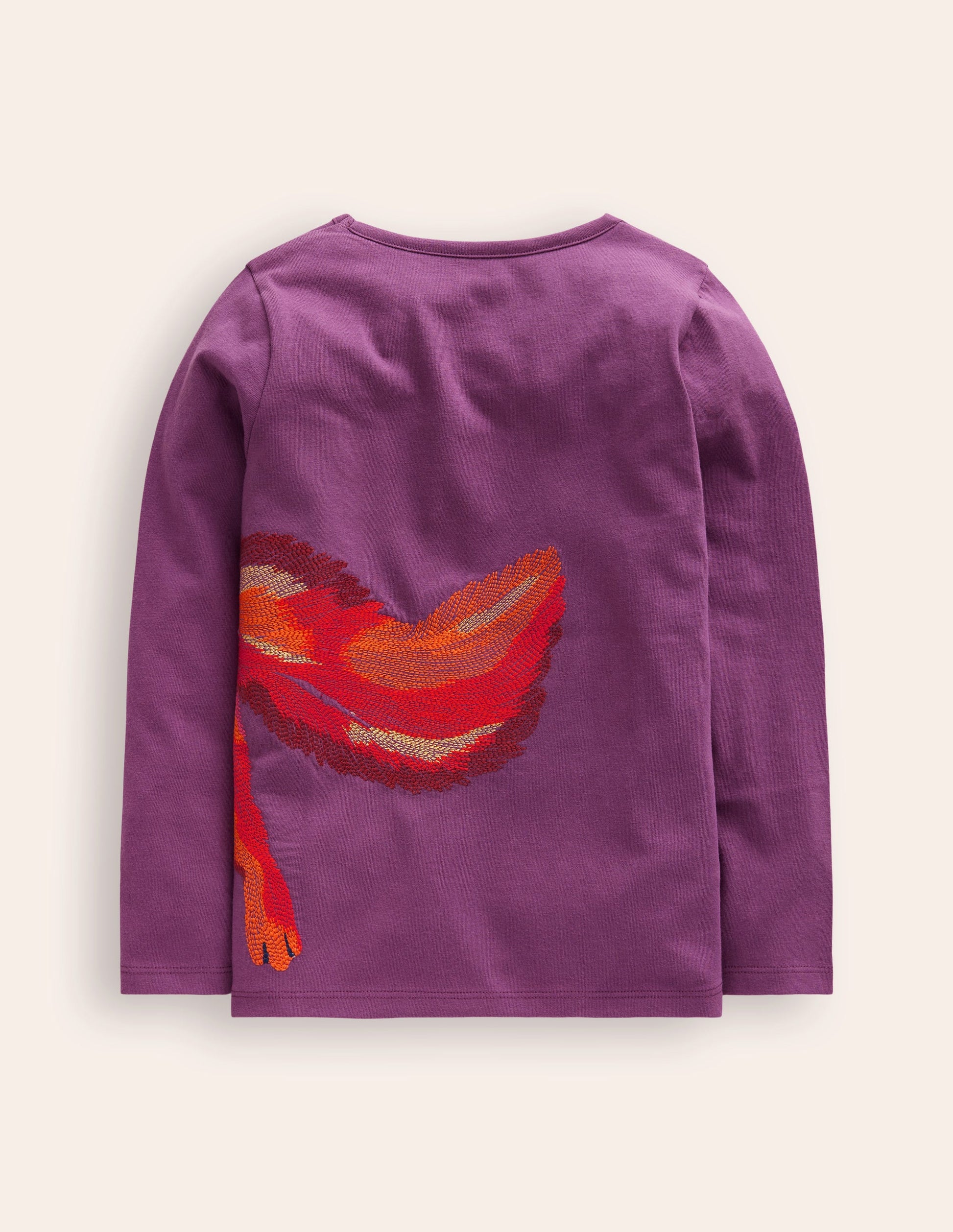 T-shirt à motif recto verso-Écureuil violet mûrier sauvage-2