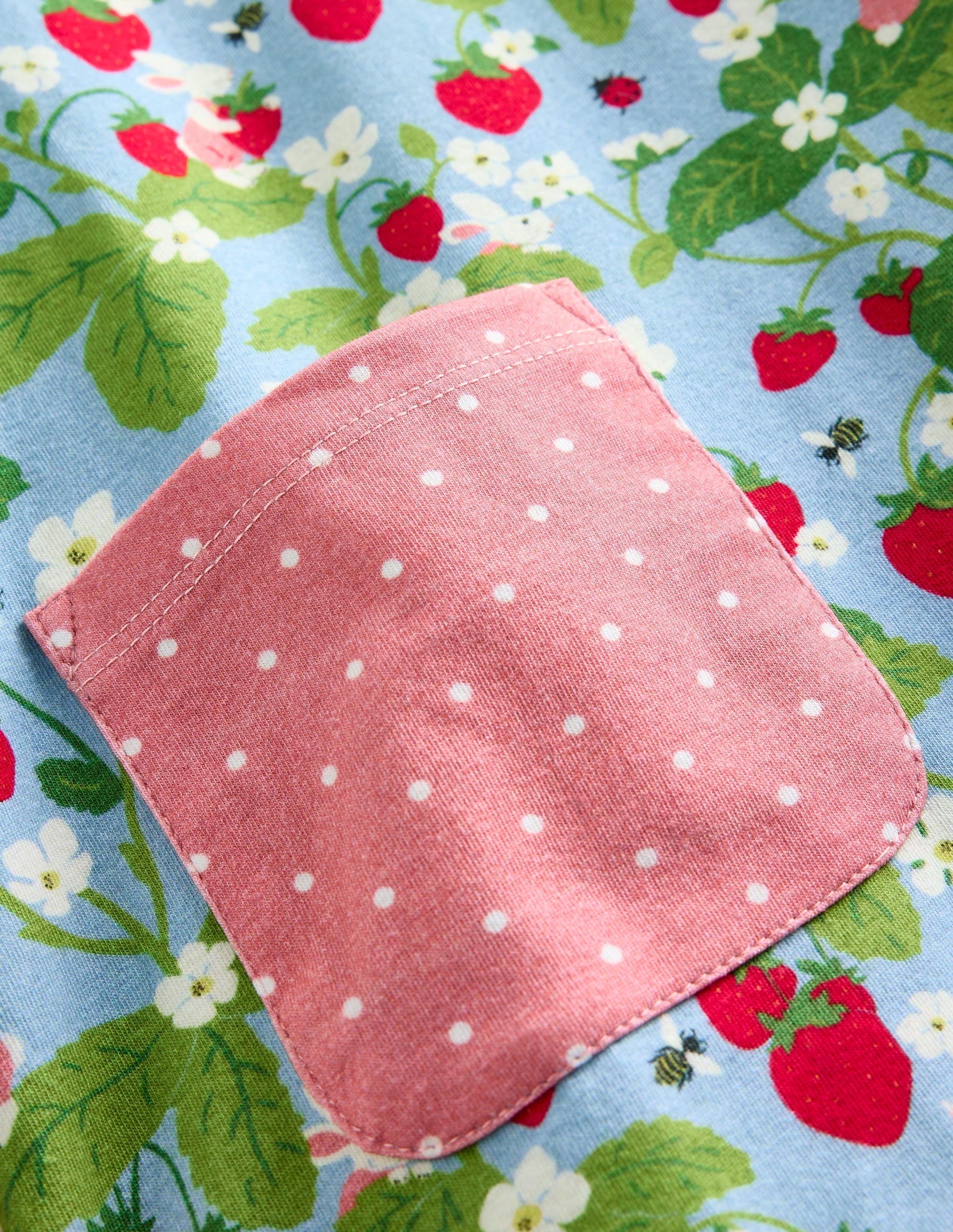 Ensemble imprimé tunique et legging-Motif Strawberry Field - Image 3