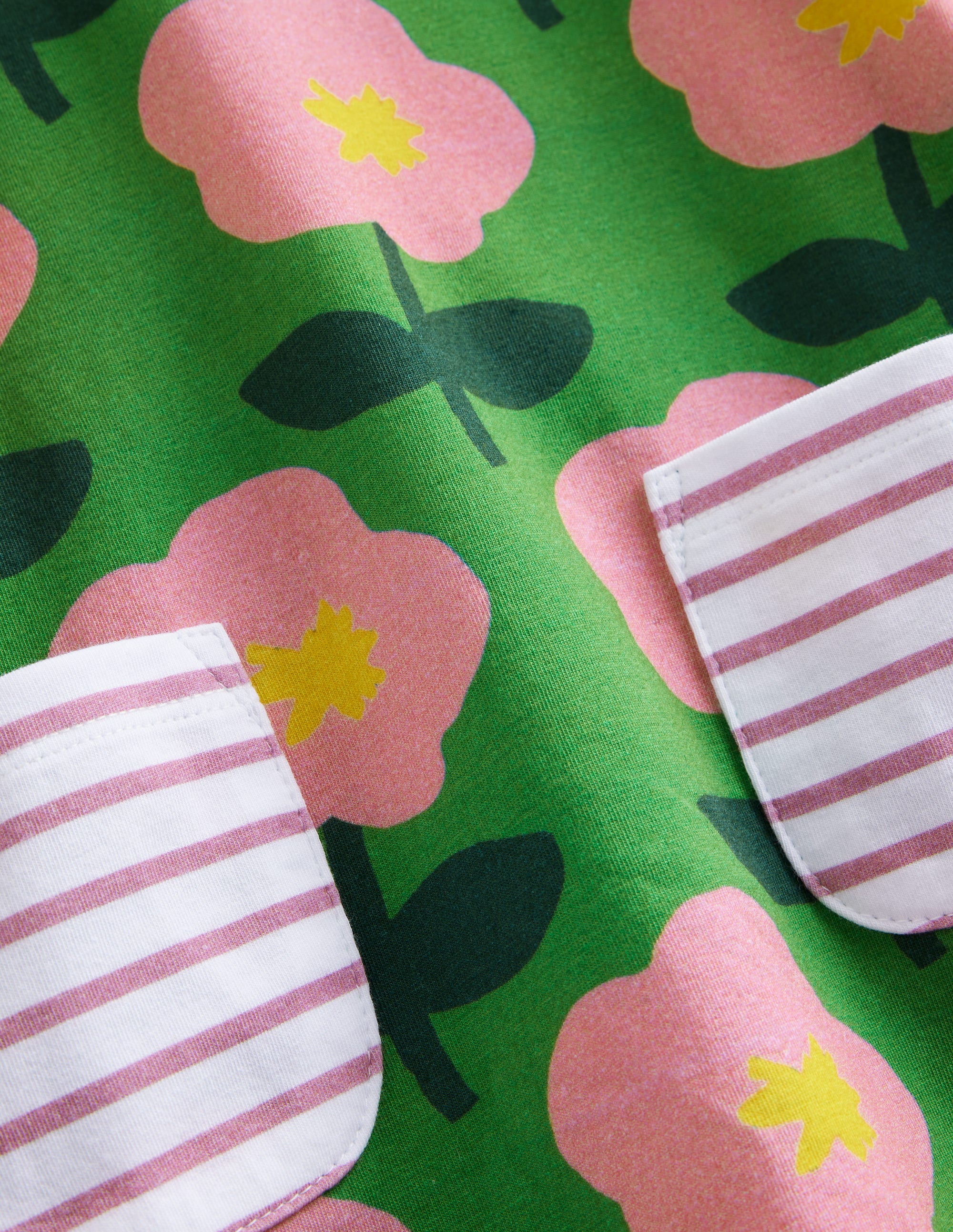 Ensemble imprimé tunique et legging-Fleur découpée émeraude profond - Image 3
