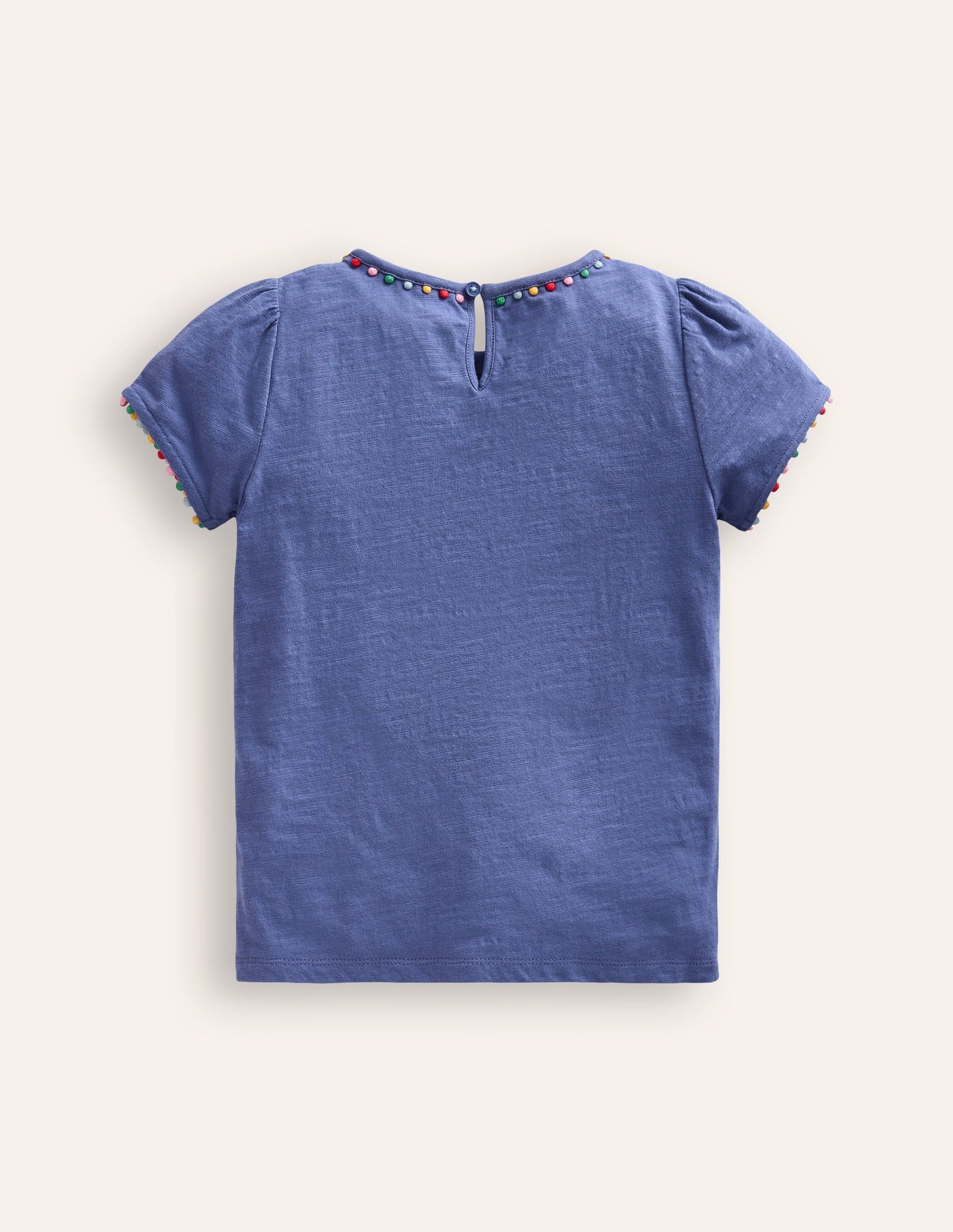 Ali T-Shirt mit Puffärmeln und Bommeln-Orionblau