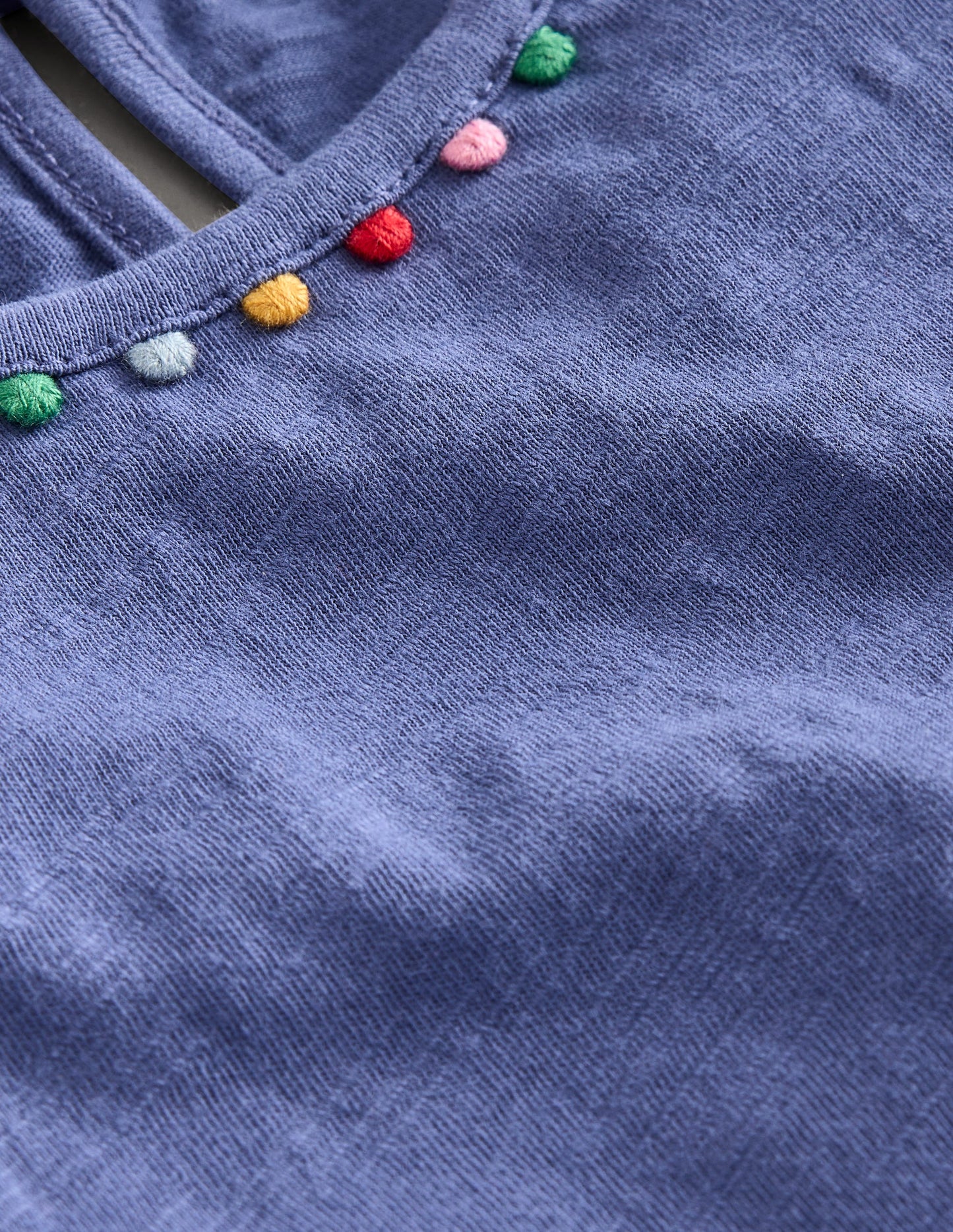 Ali T-Shirt mit Puffärmeln und Bommeln-Orionblau