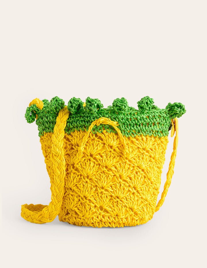 Gehäkelte Tasche mit Frucht-Design-Ananas