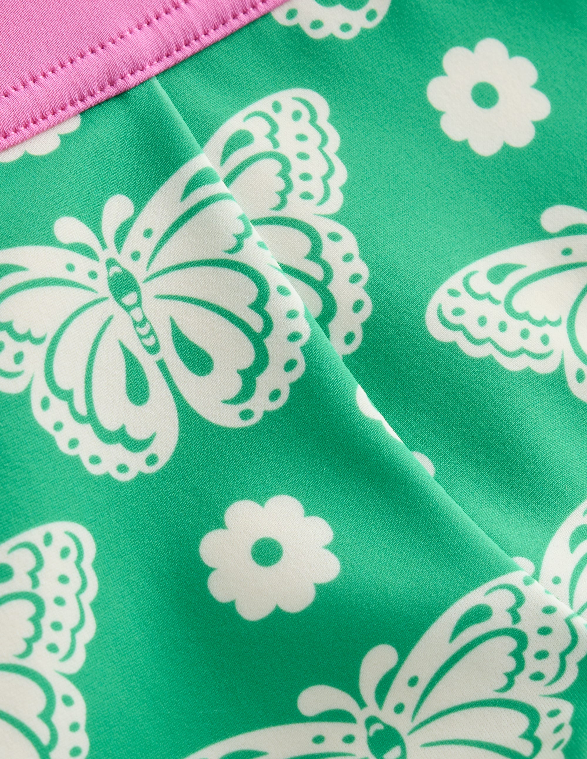 Short de bain à motif-Motif Butterfly Stamp vert petit pois - Image 3