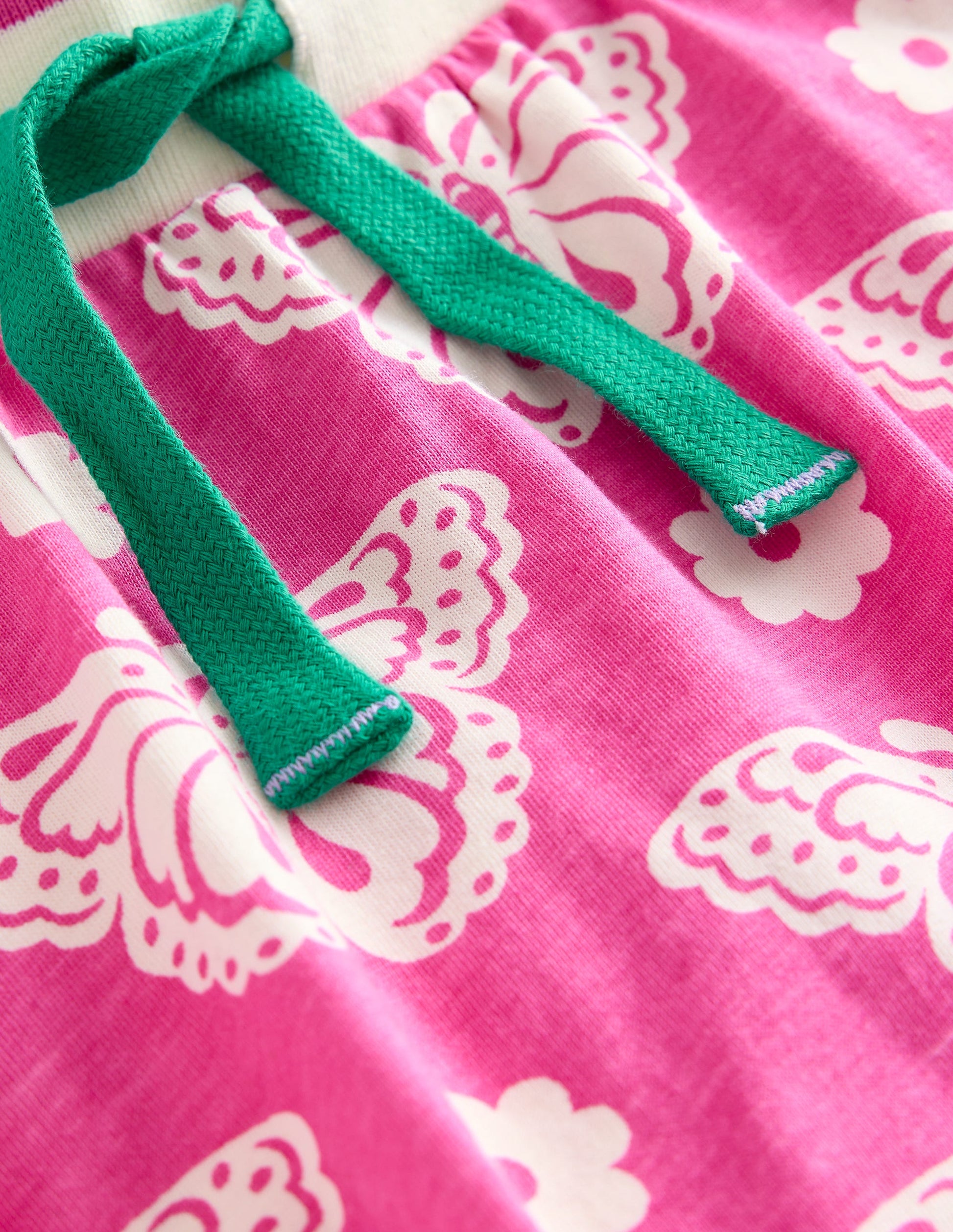 Jupe-short imprimée en jersey-Motif Strawberry Patch limonade rose-3