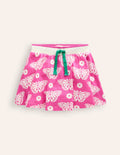 Jupe-short imprimée en jersey-Motif Strawberry Patch limonade rose