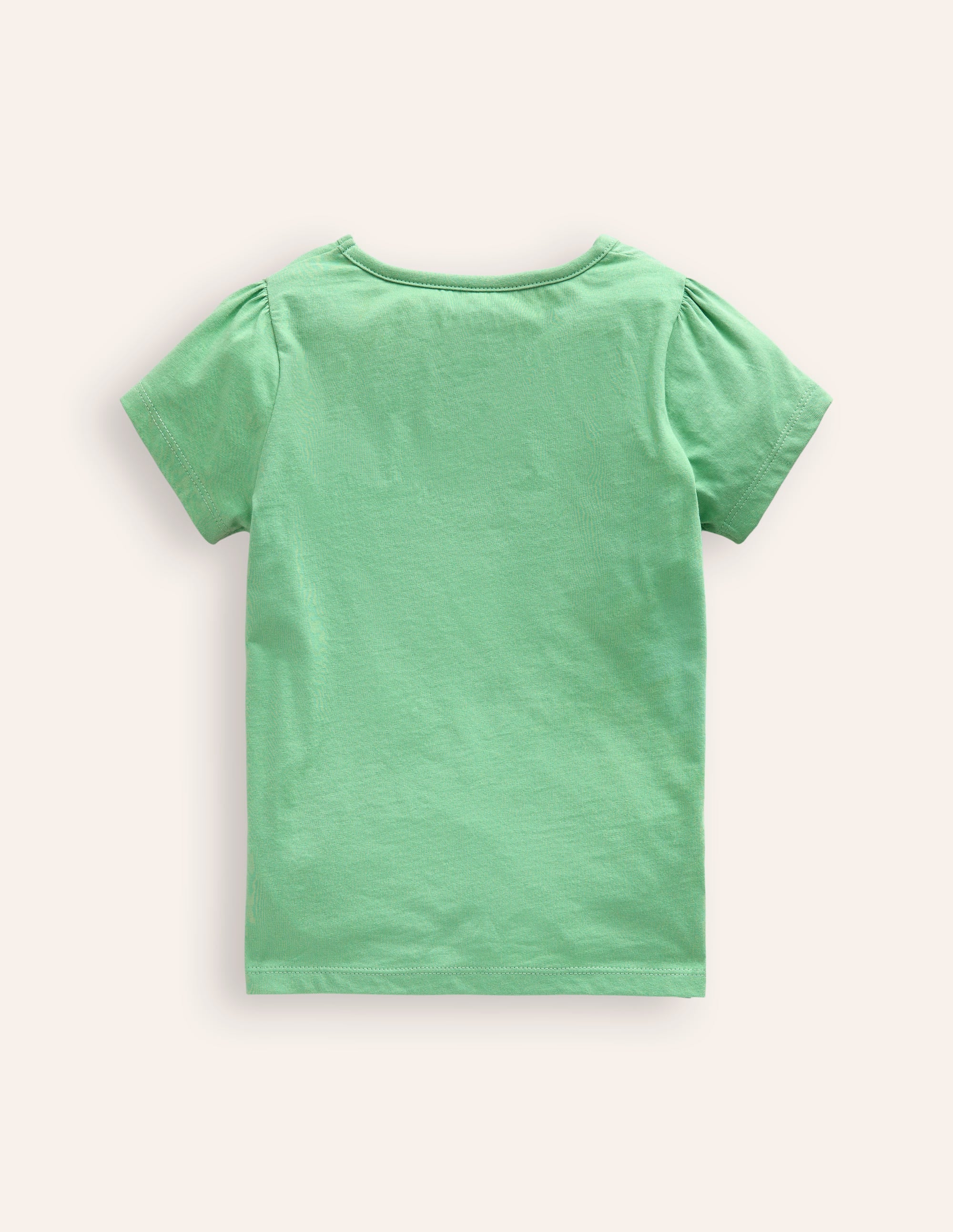 T-shirt à manches bouffantes et appliqué-Souris vert aloé vera - Image 2