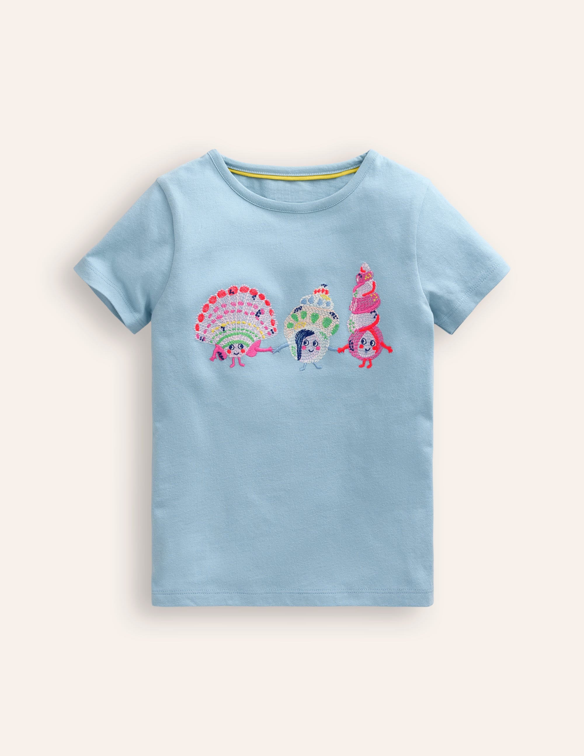 T-Shirt mit Superstitch-Logo-Vintage Blau - Image 1