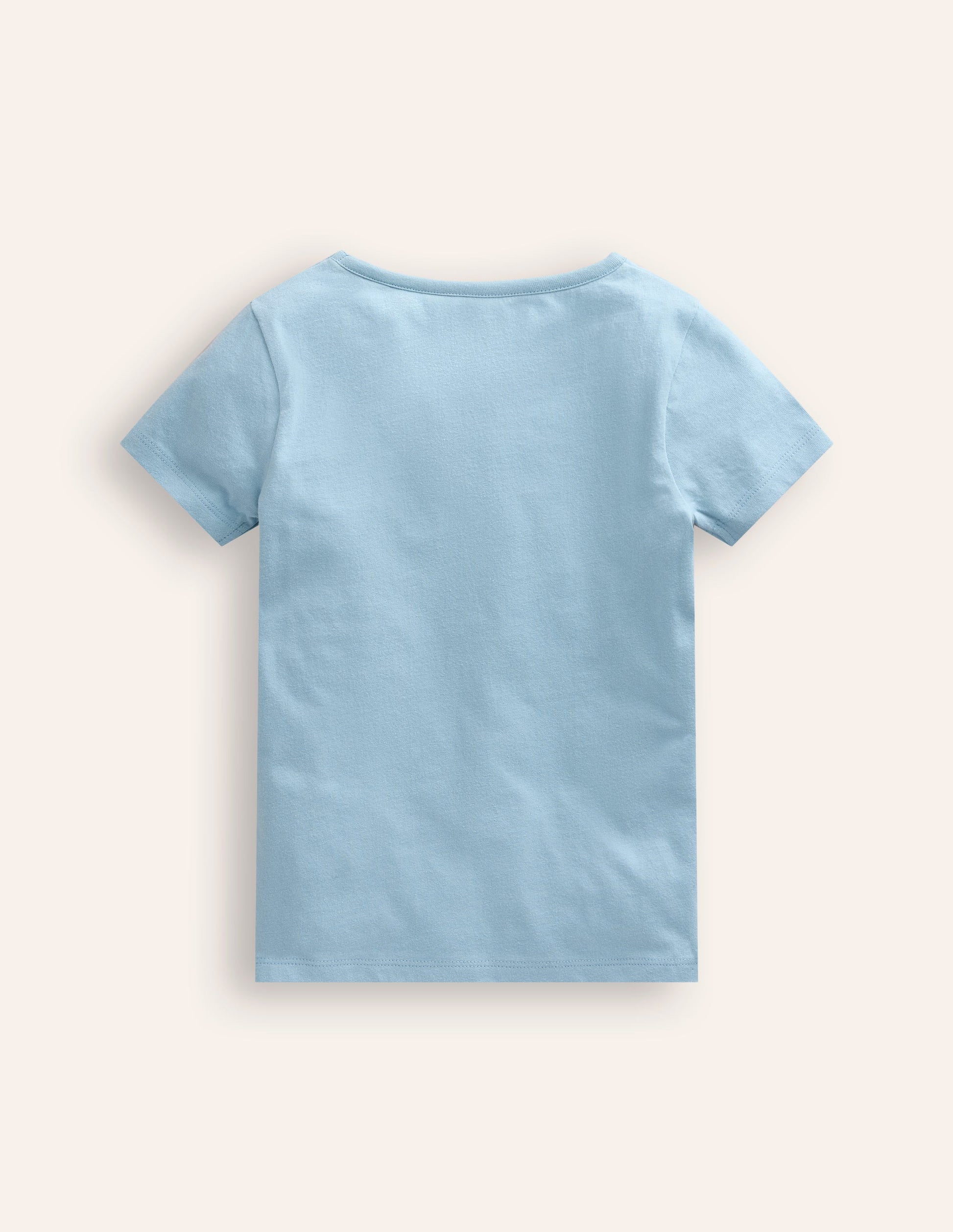 T-Shirt mit Superstitch-Logo-Vintage Blau-2