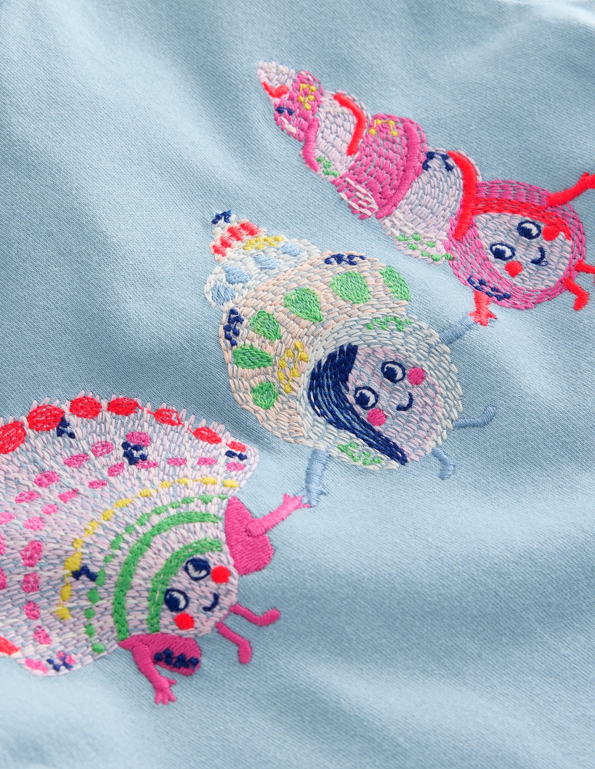 T-Shirt mit Superstitch-Logo-Vintage Blau - Image 3