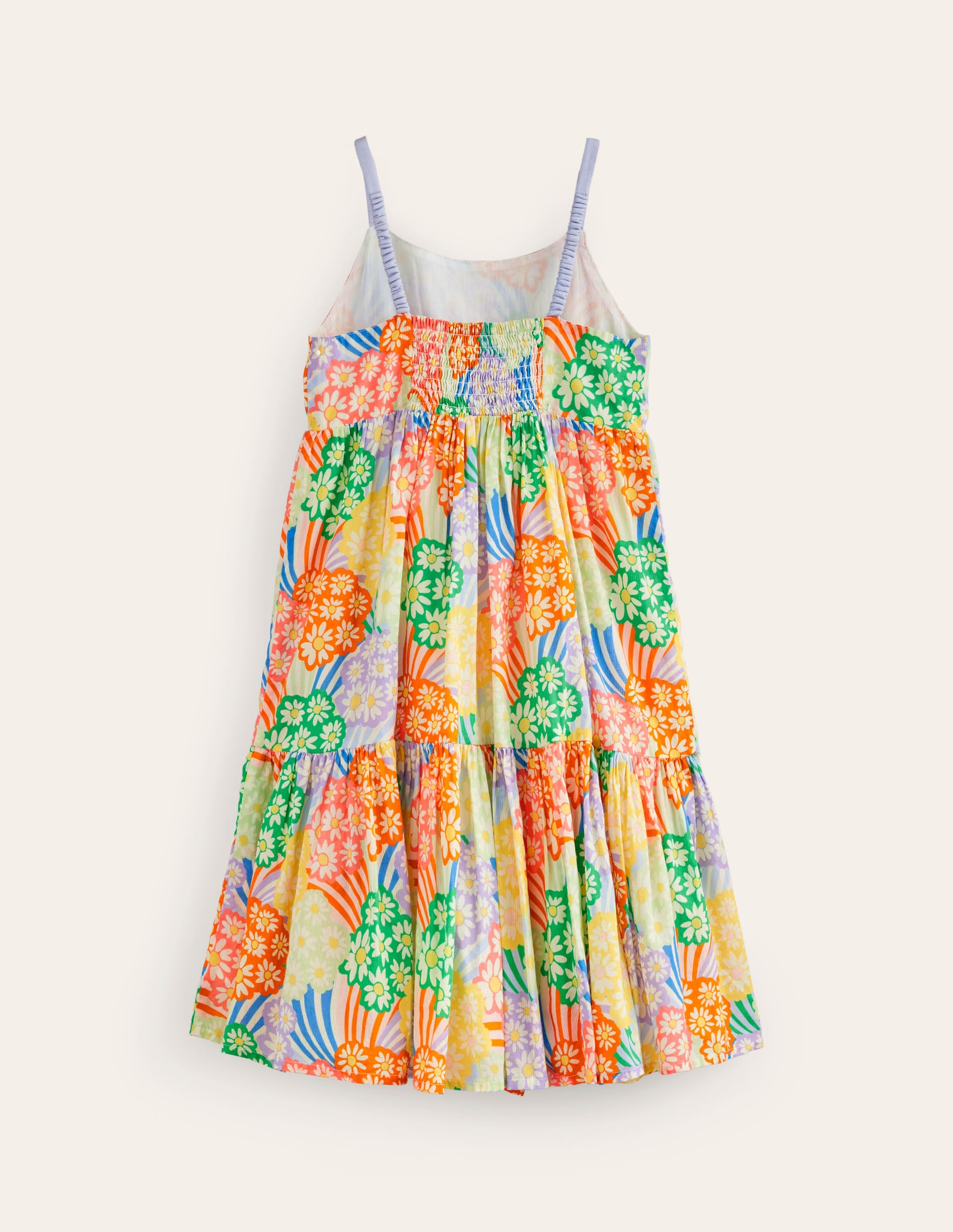 Robe d'été virevoltante à volants-Pâquerettes arc-en-ciel multi - Image 2