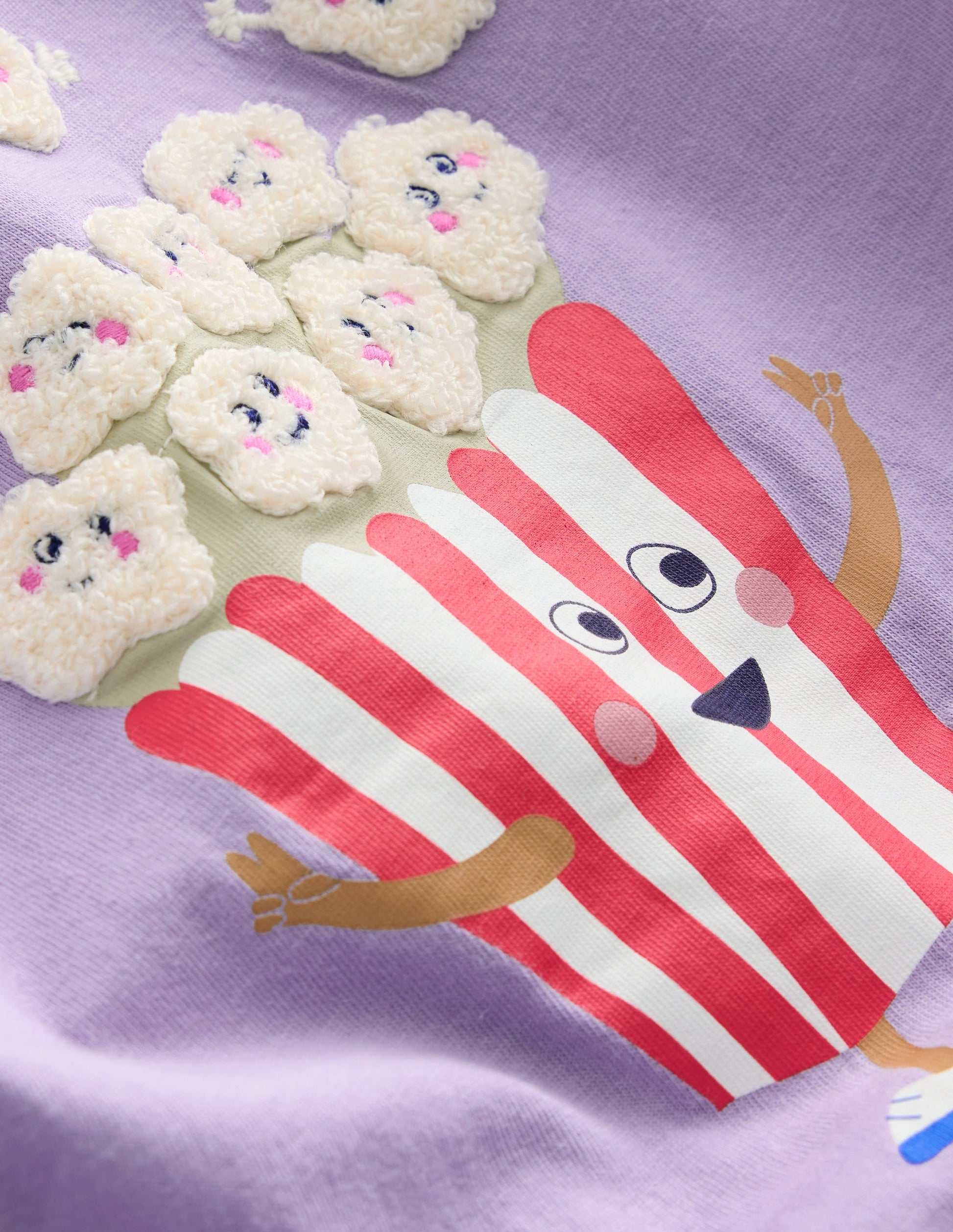 T-shirt bouclé décontracté-Popcorn lavande brumeuse-3