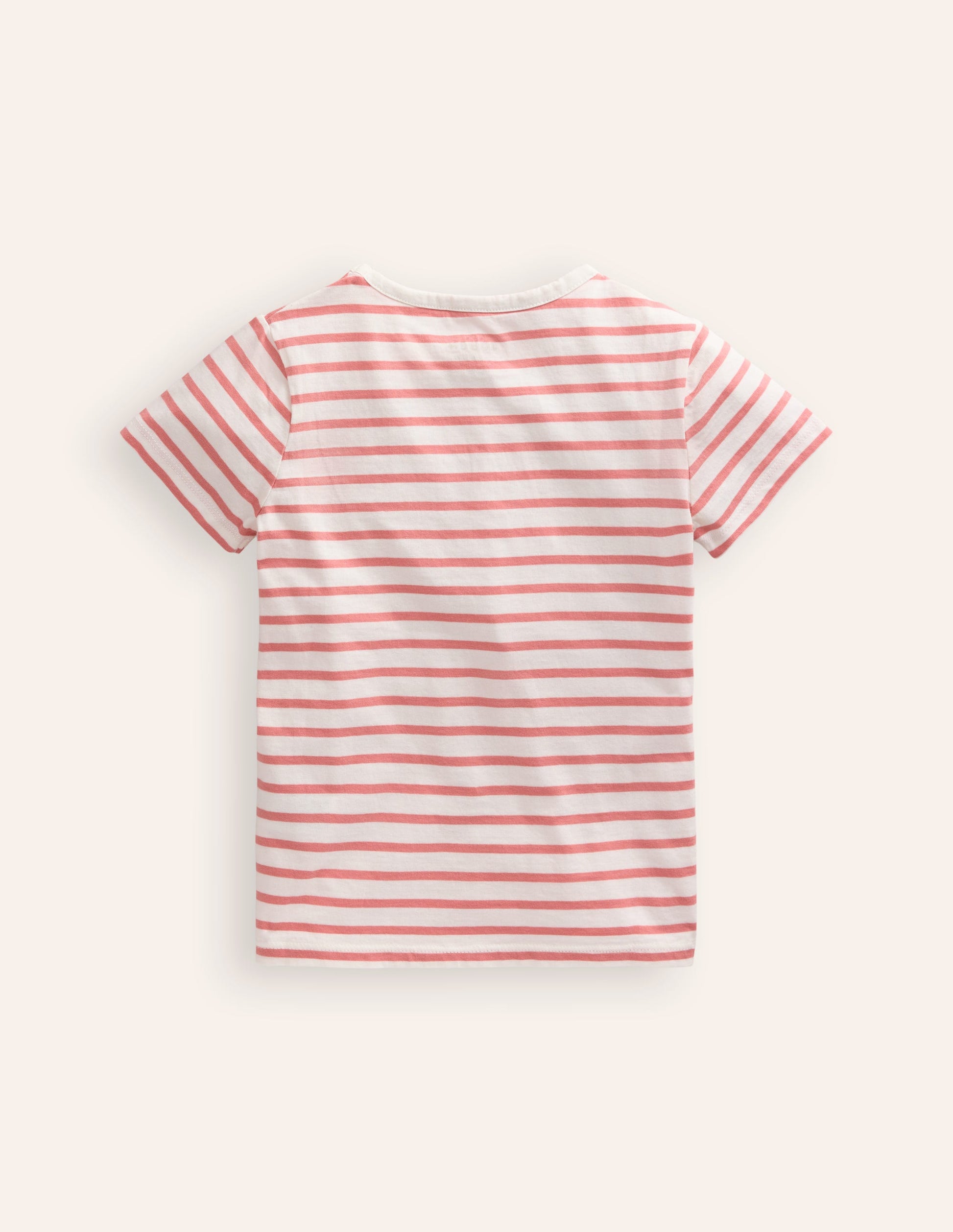 T-shirt manches courtes à appliqué-Chat sirène ivoire/rose-2