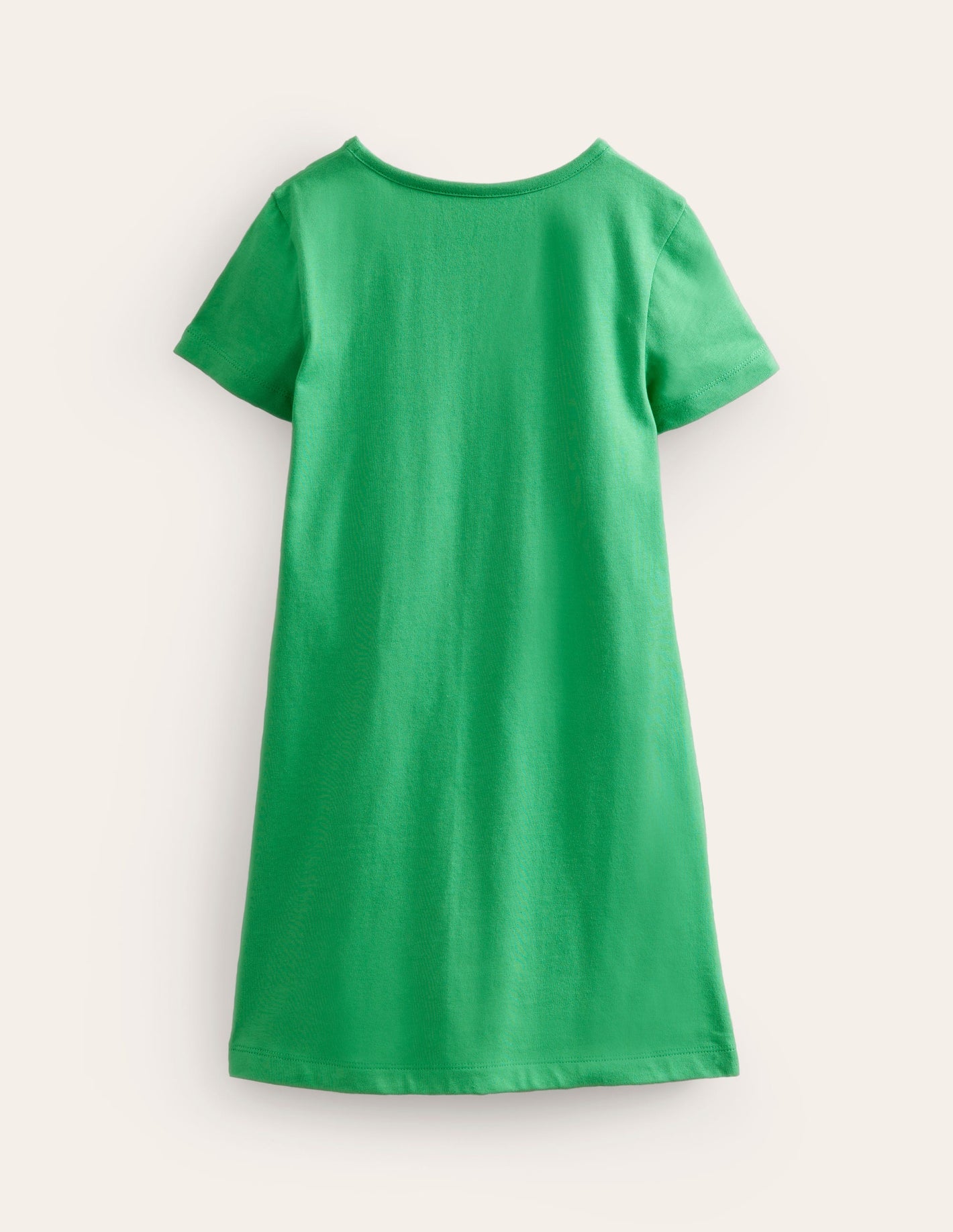 Big Appliqué Jersey Dress-Pea Green/ Vanilla Pod Dog