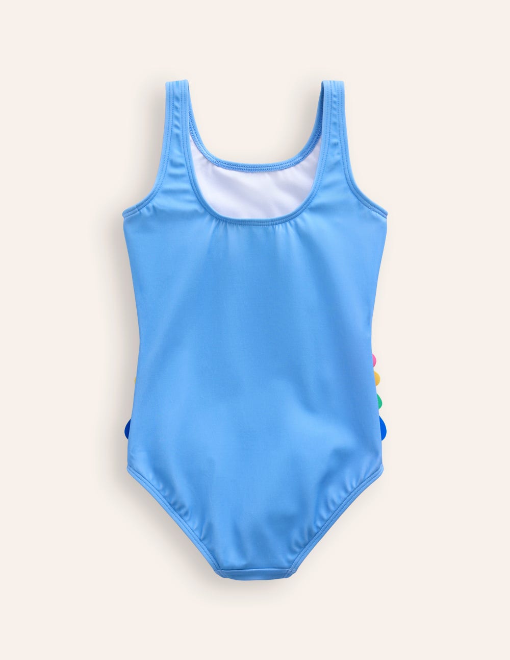Maillot de bain fun à appliqué-Perroquets bleu vintage