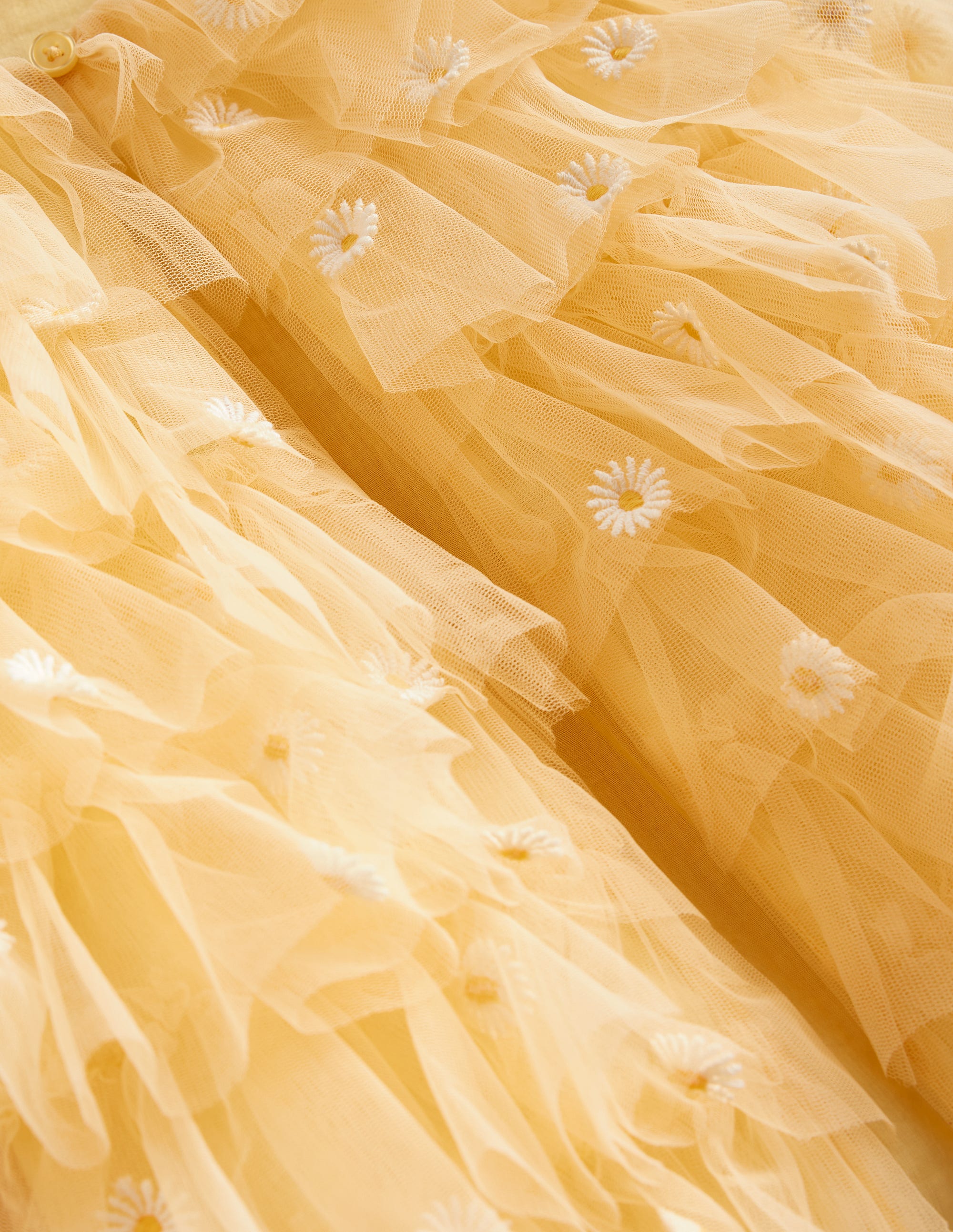 Stufenjacke aus Tüll-Frühlingsgelb Gänseblümchen - Image 3