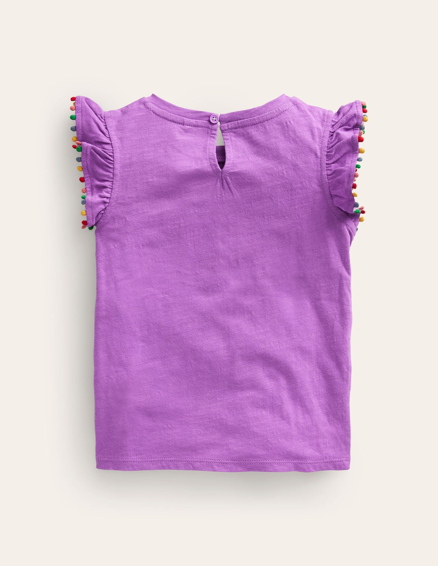 T-shirt à pompons-Multi Lace