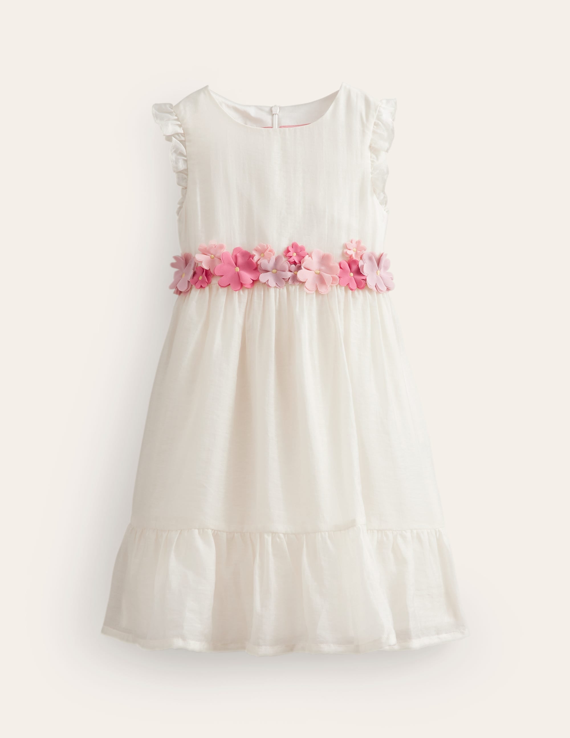 Robe aérienne en organza-Ivoire - Image 1