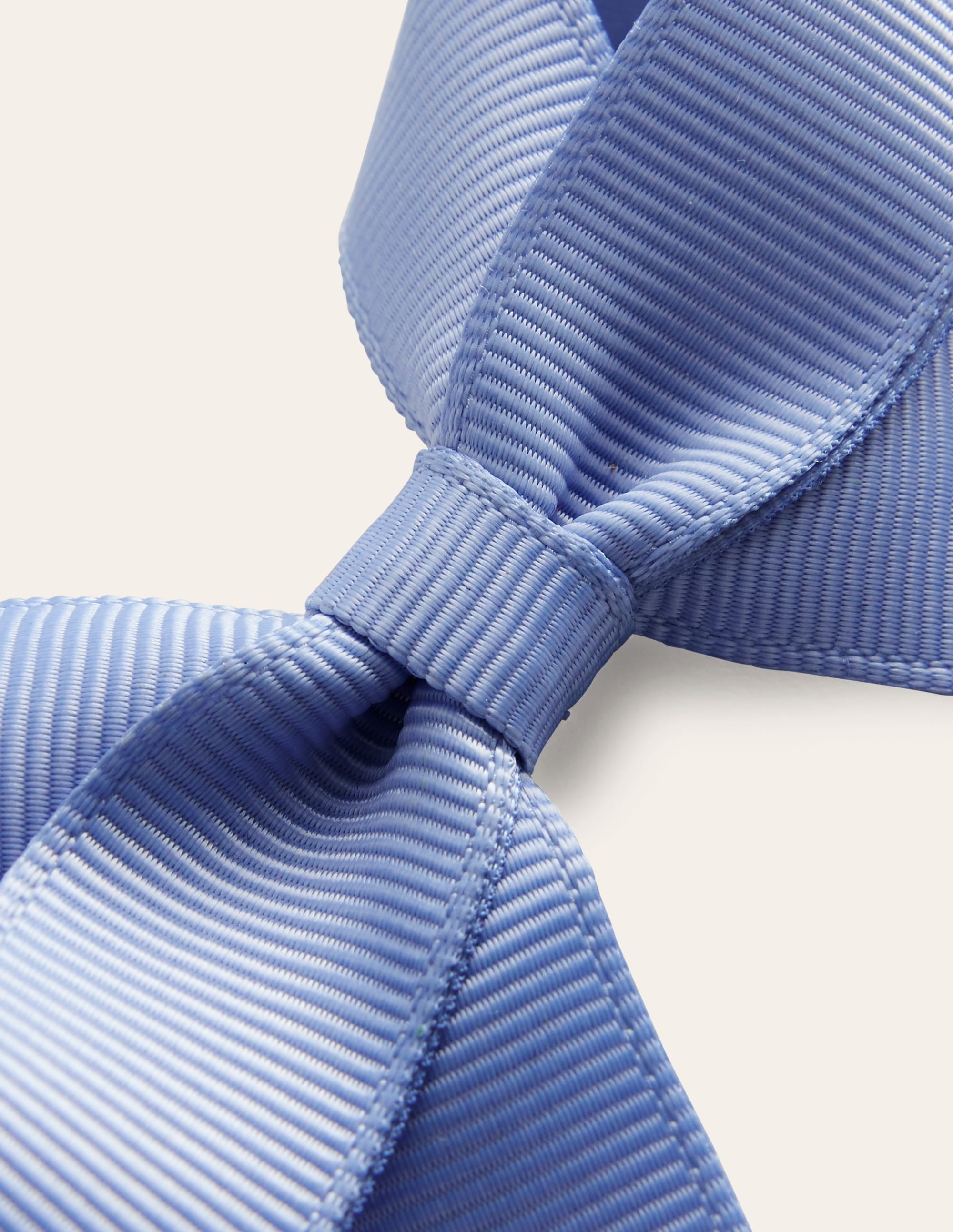 Nœud pour cheveux en gros-grain-Bleu Bébé - Image 3