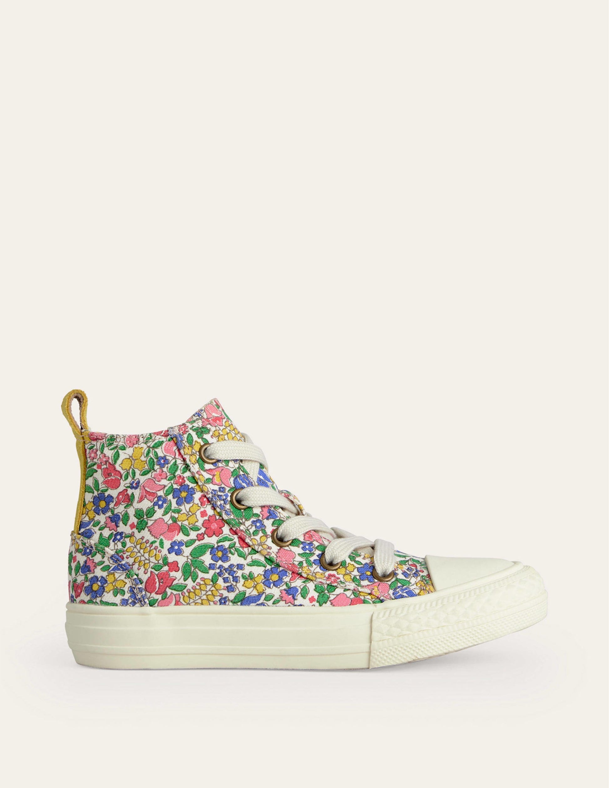 Hochgeschnittene Canvas-Sneaker-Bunt Blumenbeet-1