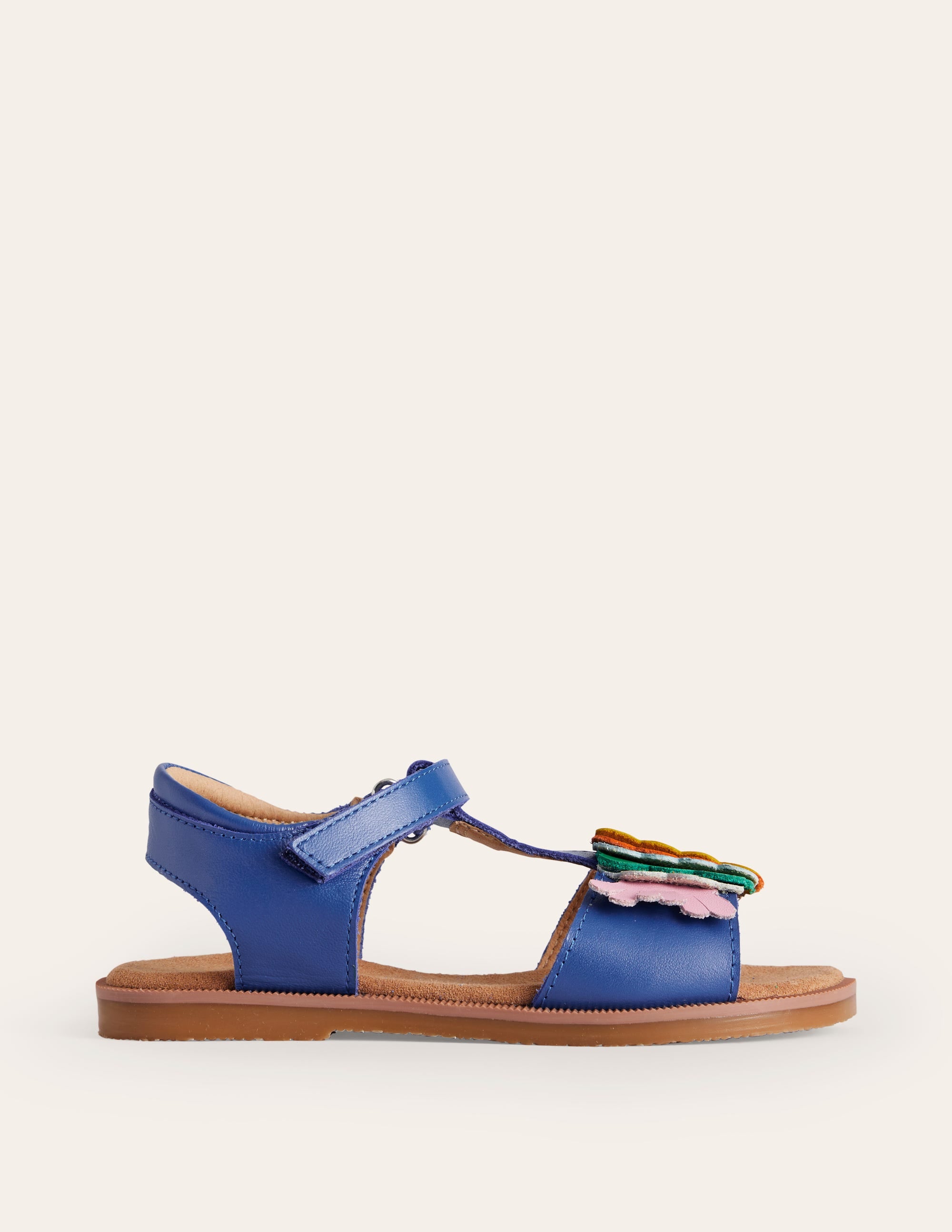 Sandales fun en cuir-Poisson multi bleu - Image 1