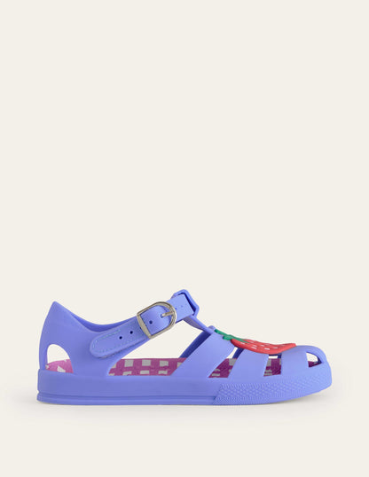 Jelly-Schuhe mit Logo-Surf-Blau Erdbeere