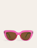 Classic Sunglasses-Pink and Green Colourblock