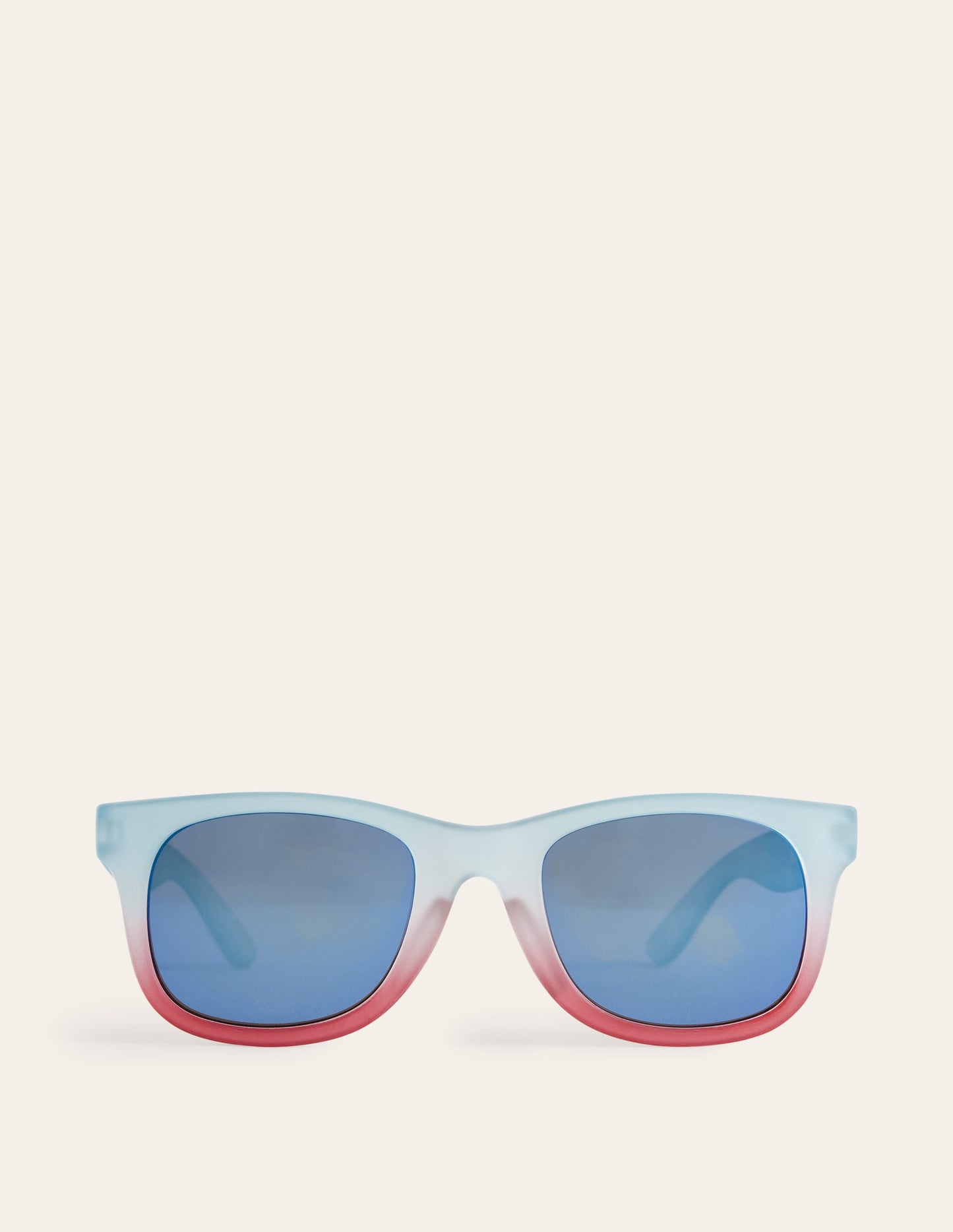 Klassische Sonnenbrille-Blau/Rot