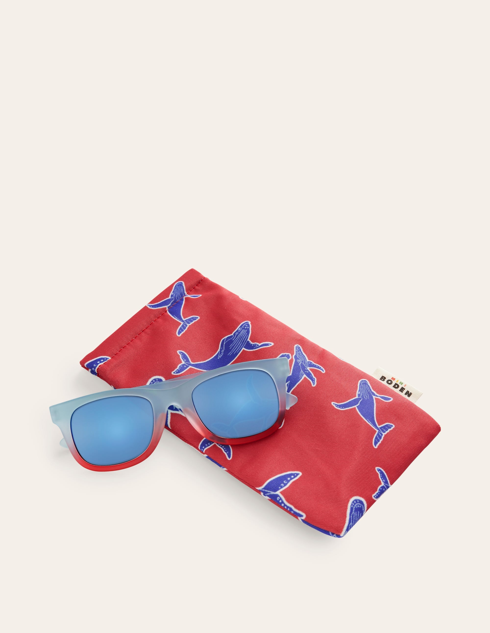 Klassische Sonnenbrille-Blau/Rot - Image 2