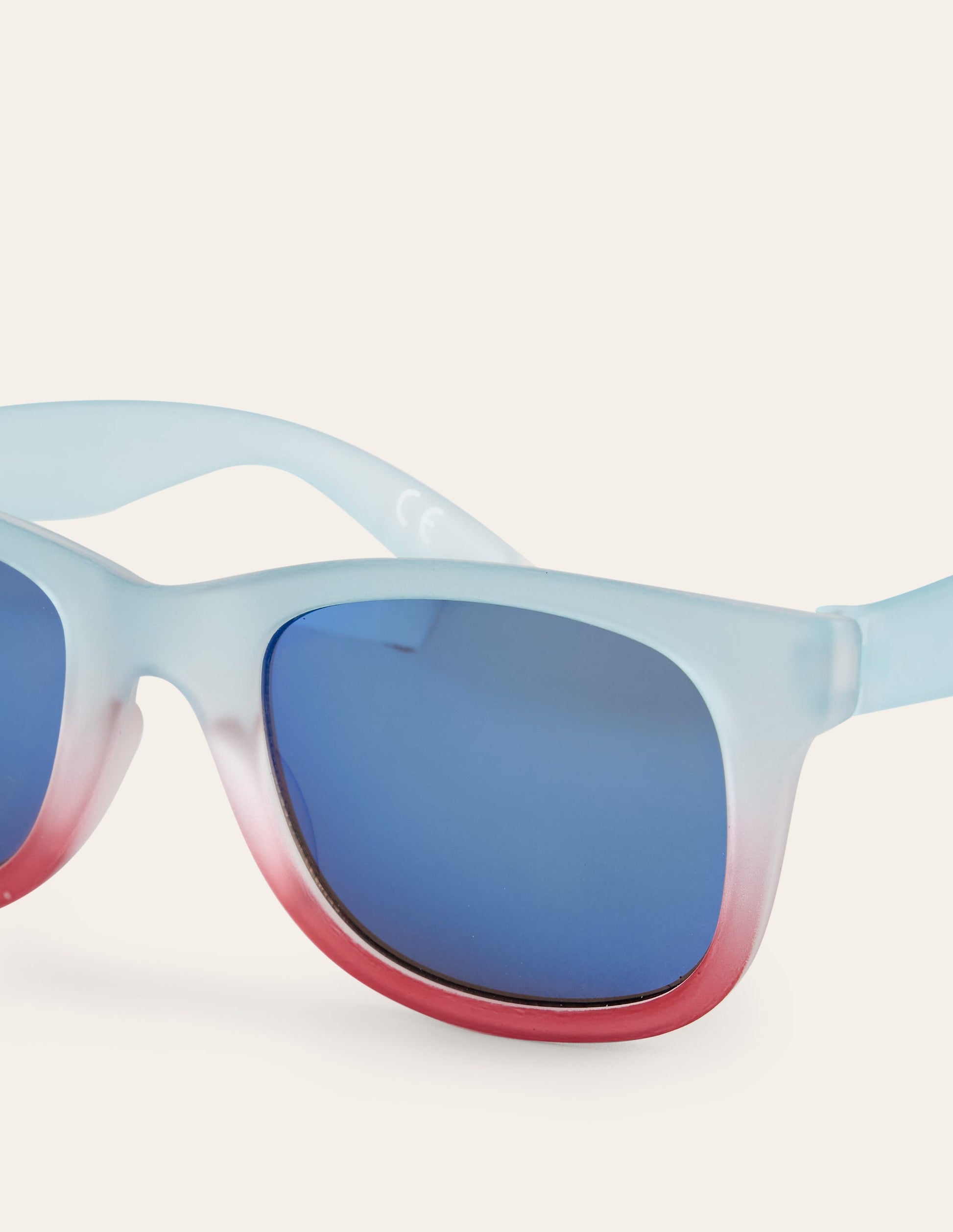 Klassische Sonnenbrille-Blau/Rot-3