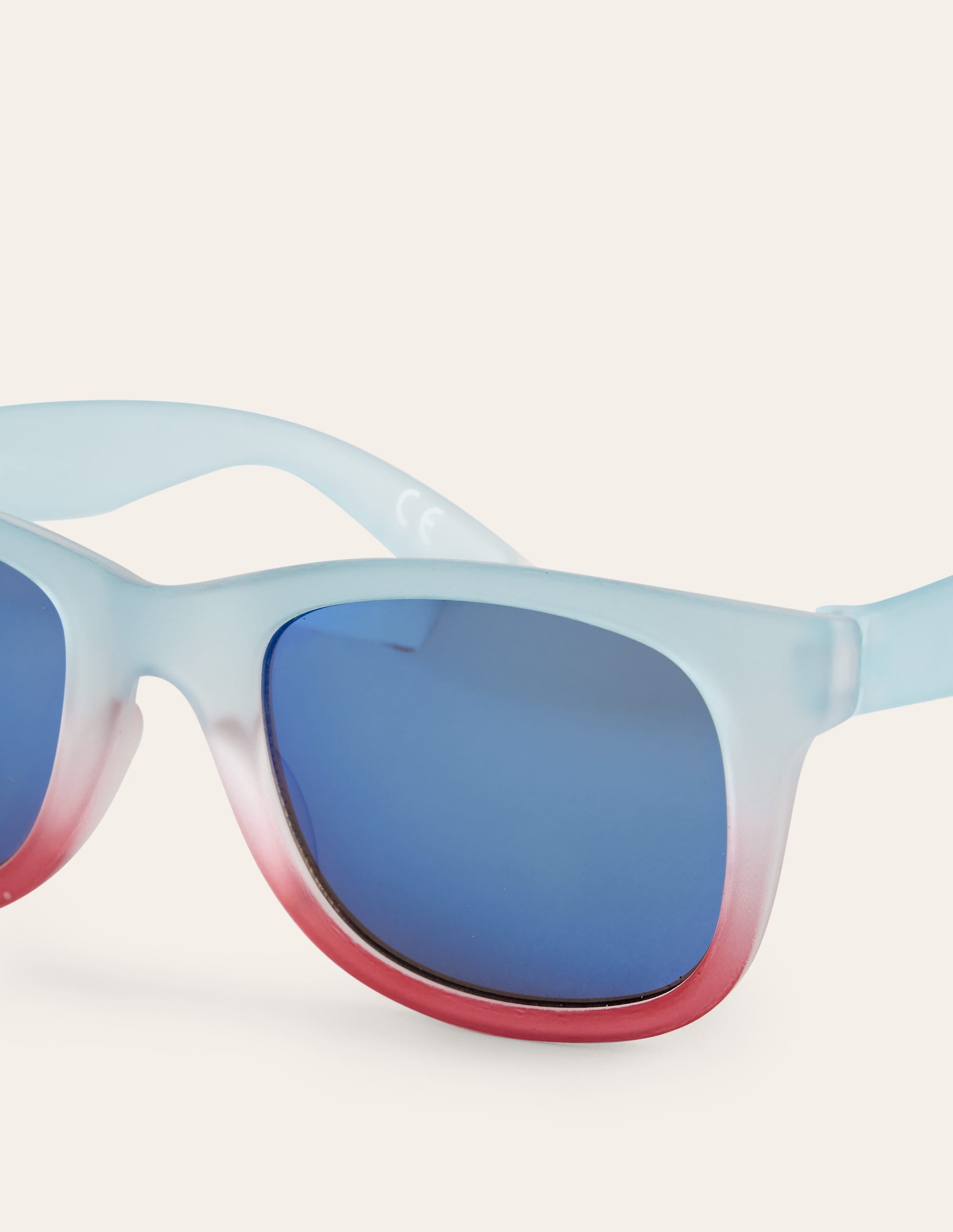 Klassische Sonnenbrille-Blau/Rot - Image 3