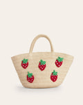 Panier-Fraises brodées