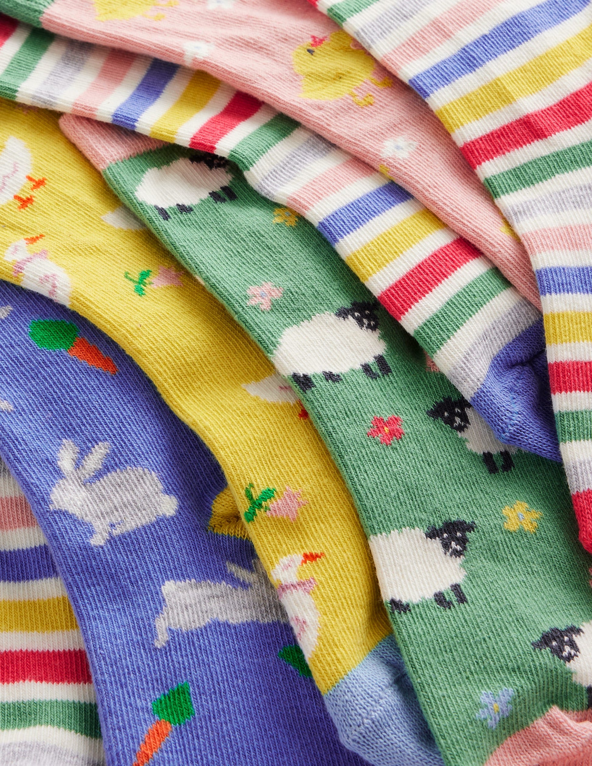 Socken im 7er-Pack-Frühlingsmuster-2