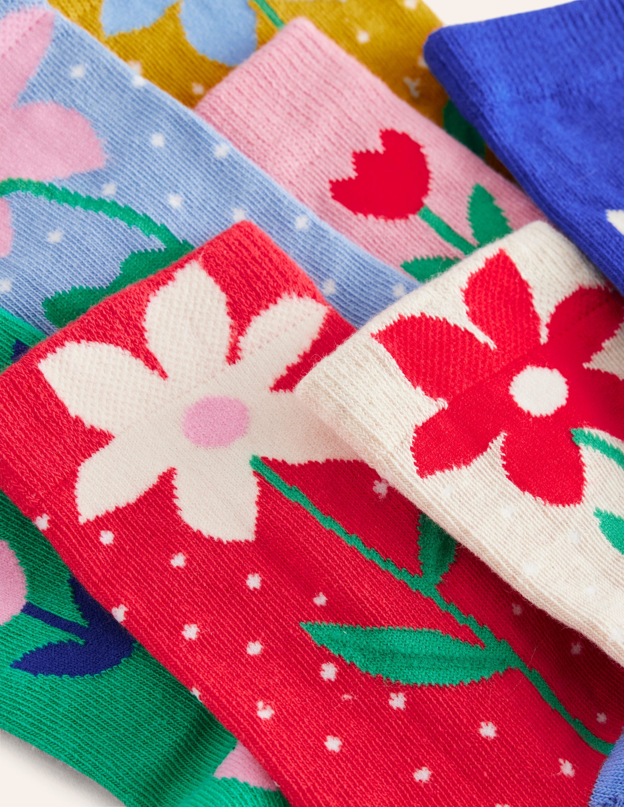 Socken im 7er-Pack-Bunt Blumen - Image 2
