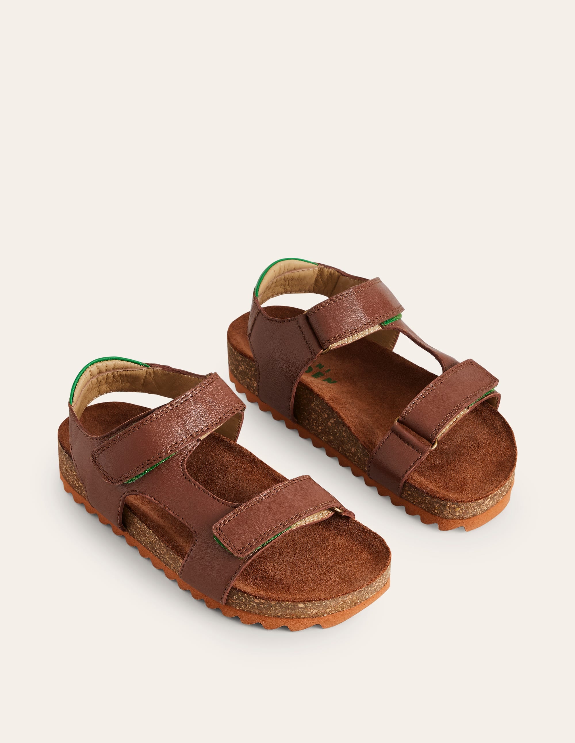 Sandales en cuir-Marron - Image 2