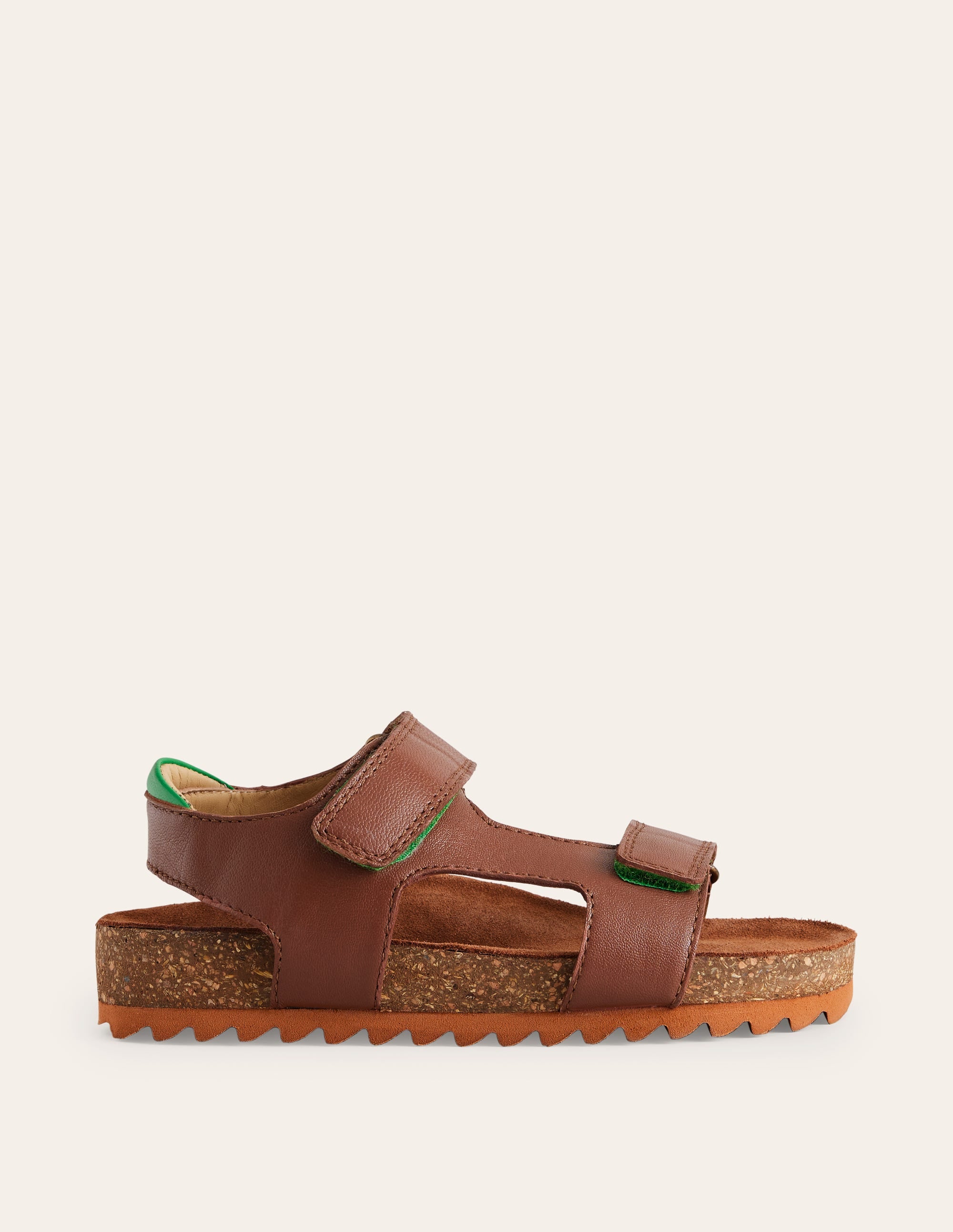 Sandales en cuir-Marron - Image 1