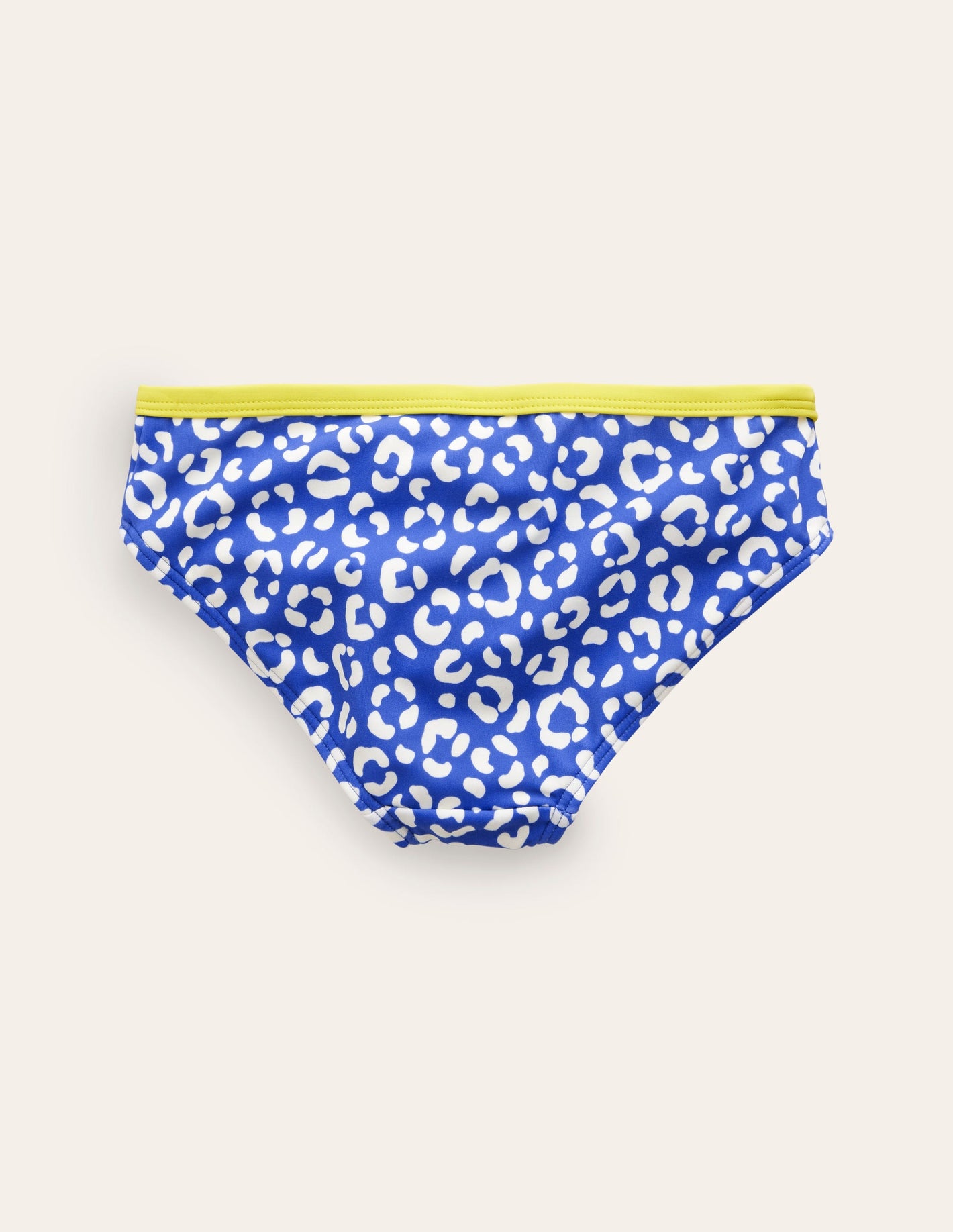 Gemusterte Bikinihose-Blau Leopard