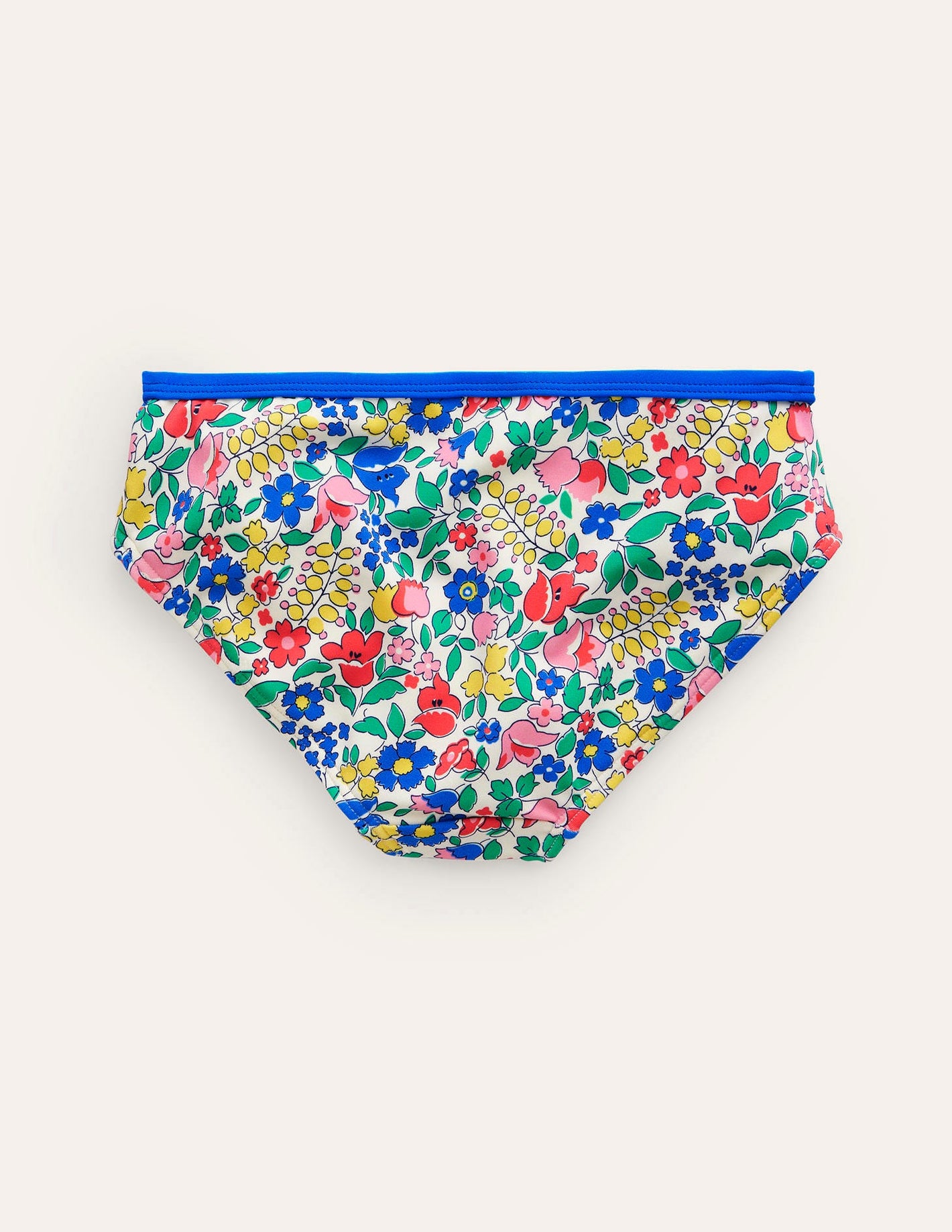 Gemusterte Bikinihose-Bunt Blumenbeet