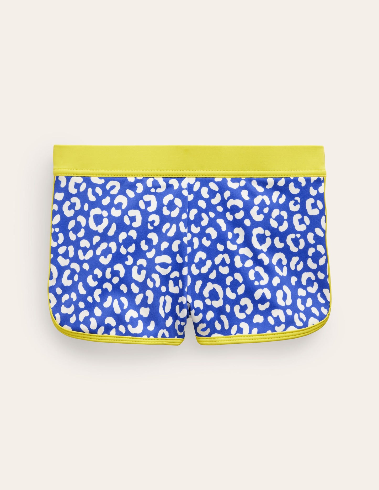 Gemusterte Badeshorts-Blau Leopard