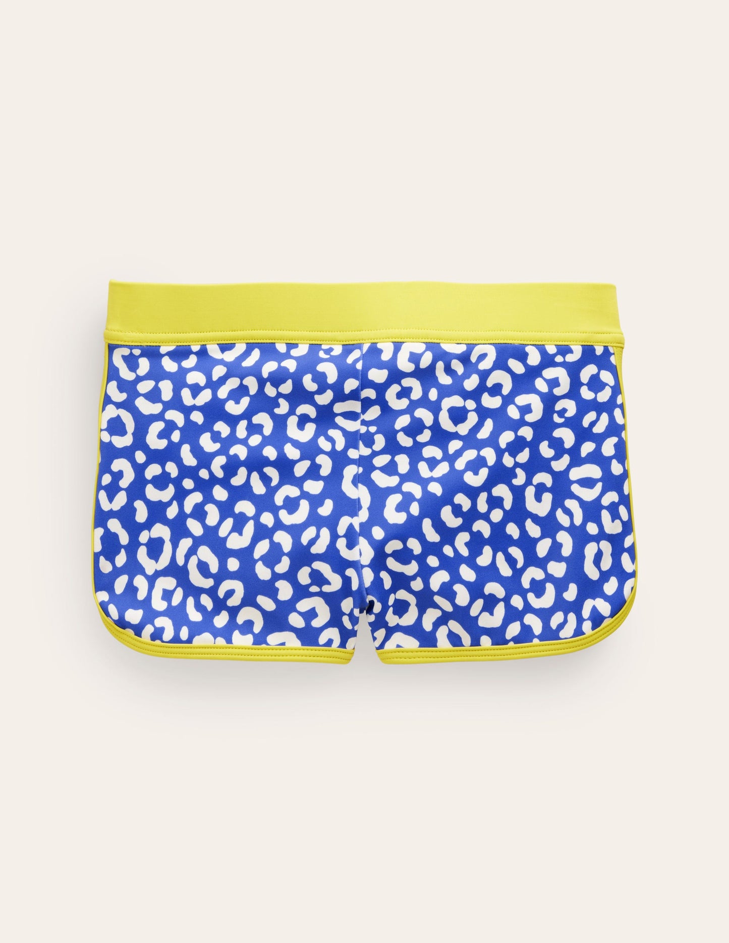 Gemusterte Badeshorts-Blau Leopard