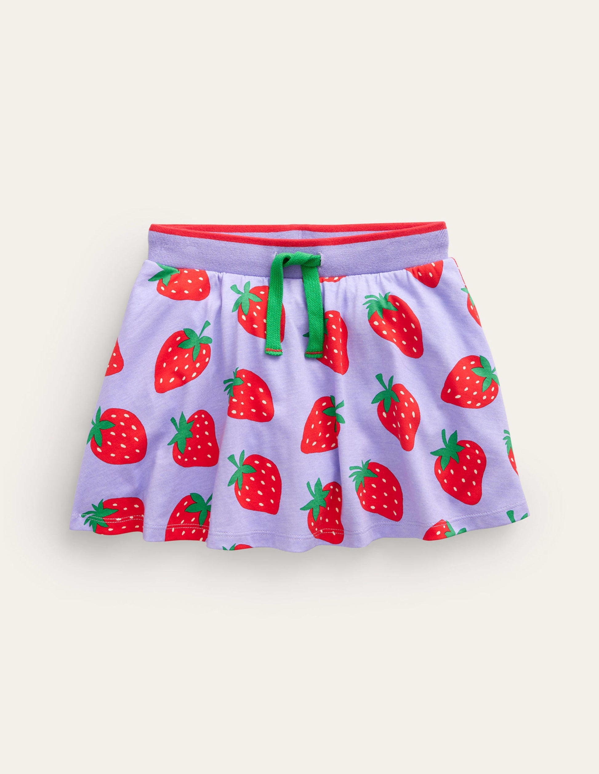 Gemusterter Jersey-Skort-Parma-Violett Erdbeeren-1