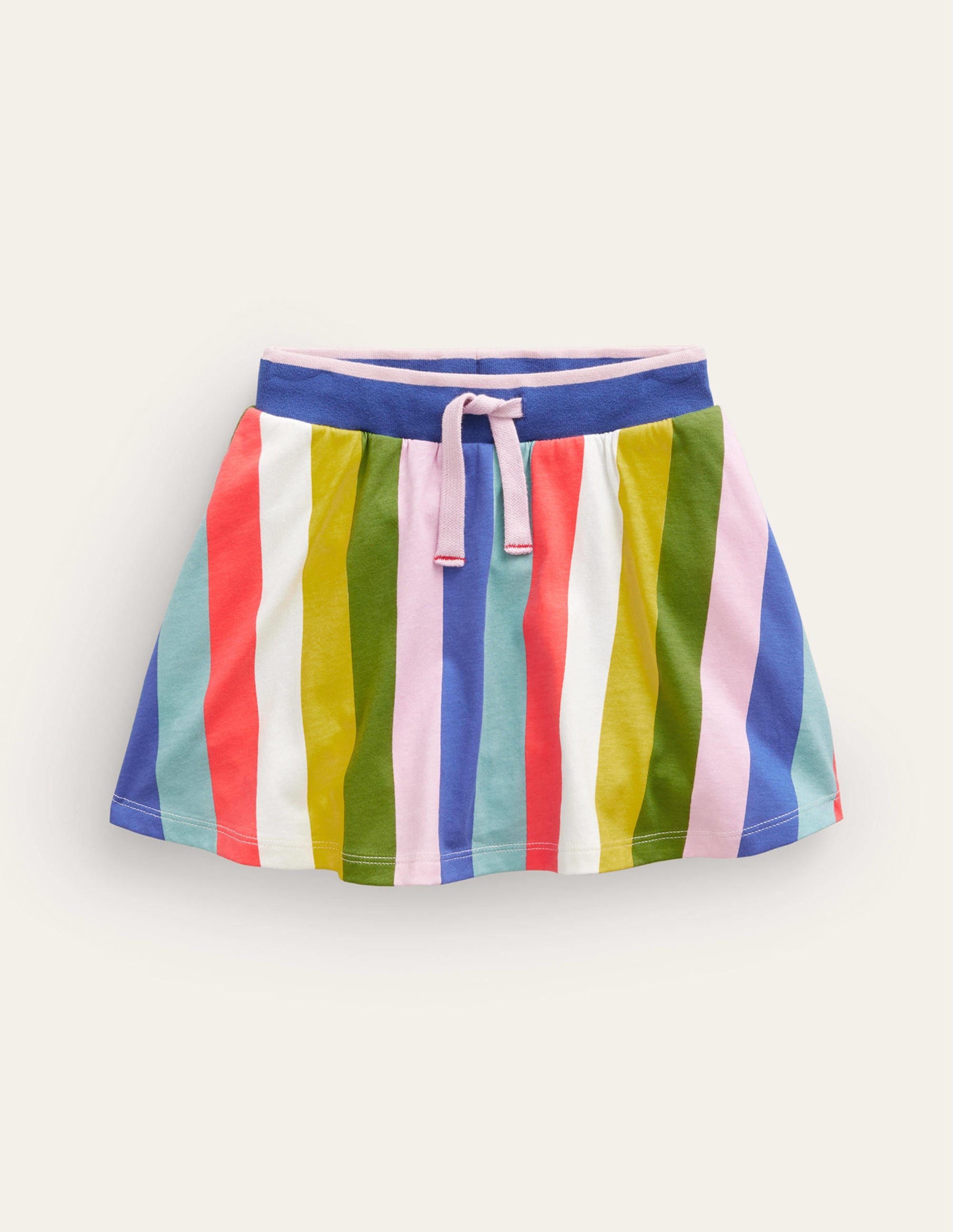 Gemusterter Jersey-Skort-Blitzblau/Bunt, Gestreift - Image 1