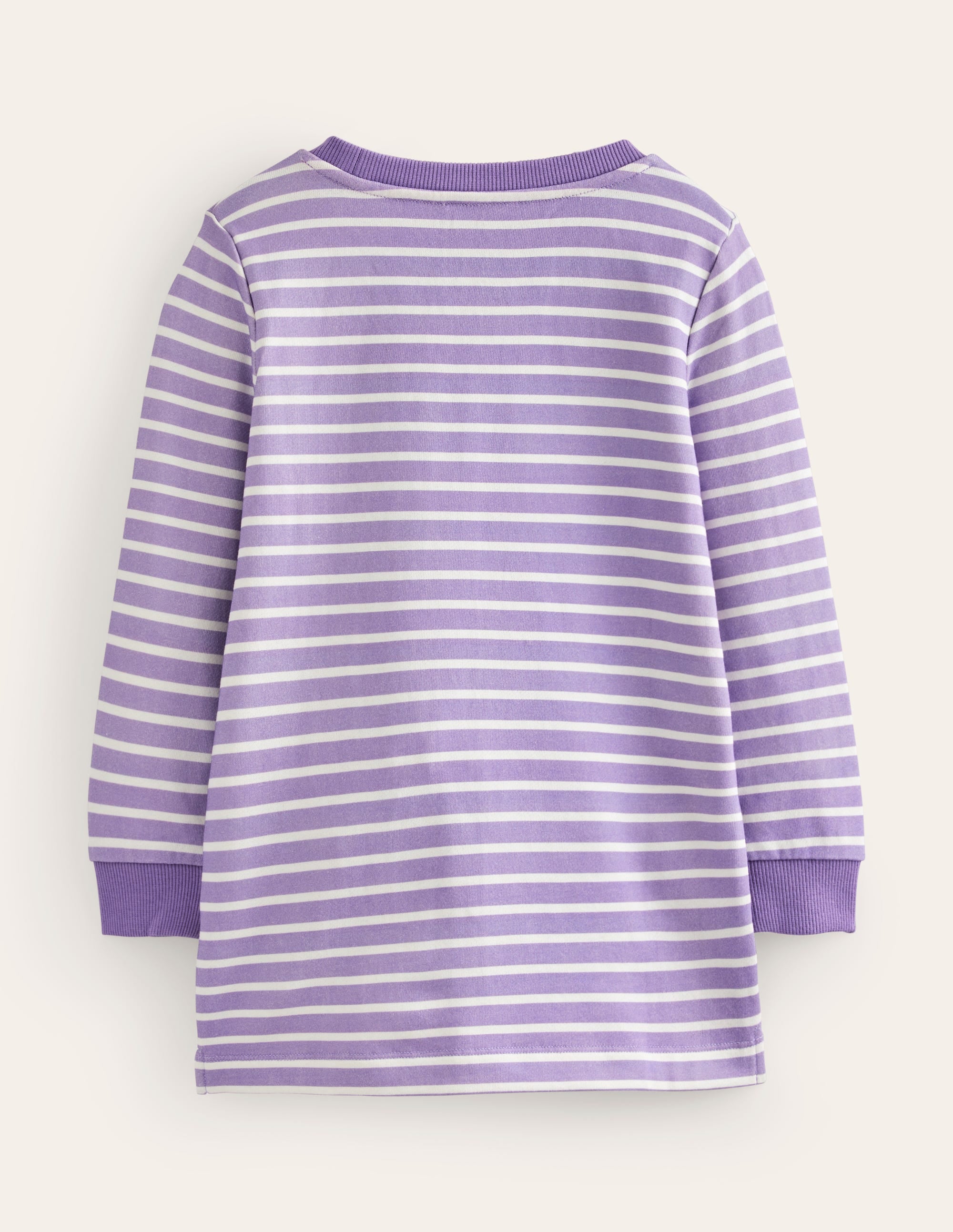 Tunika mit applizierter Tasche-Parmaviolett/Naturweiß - Image 2
